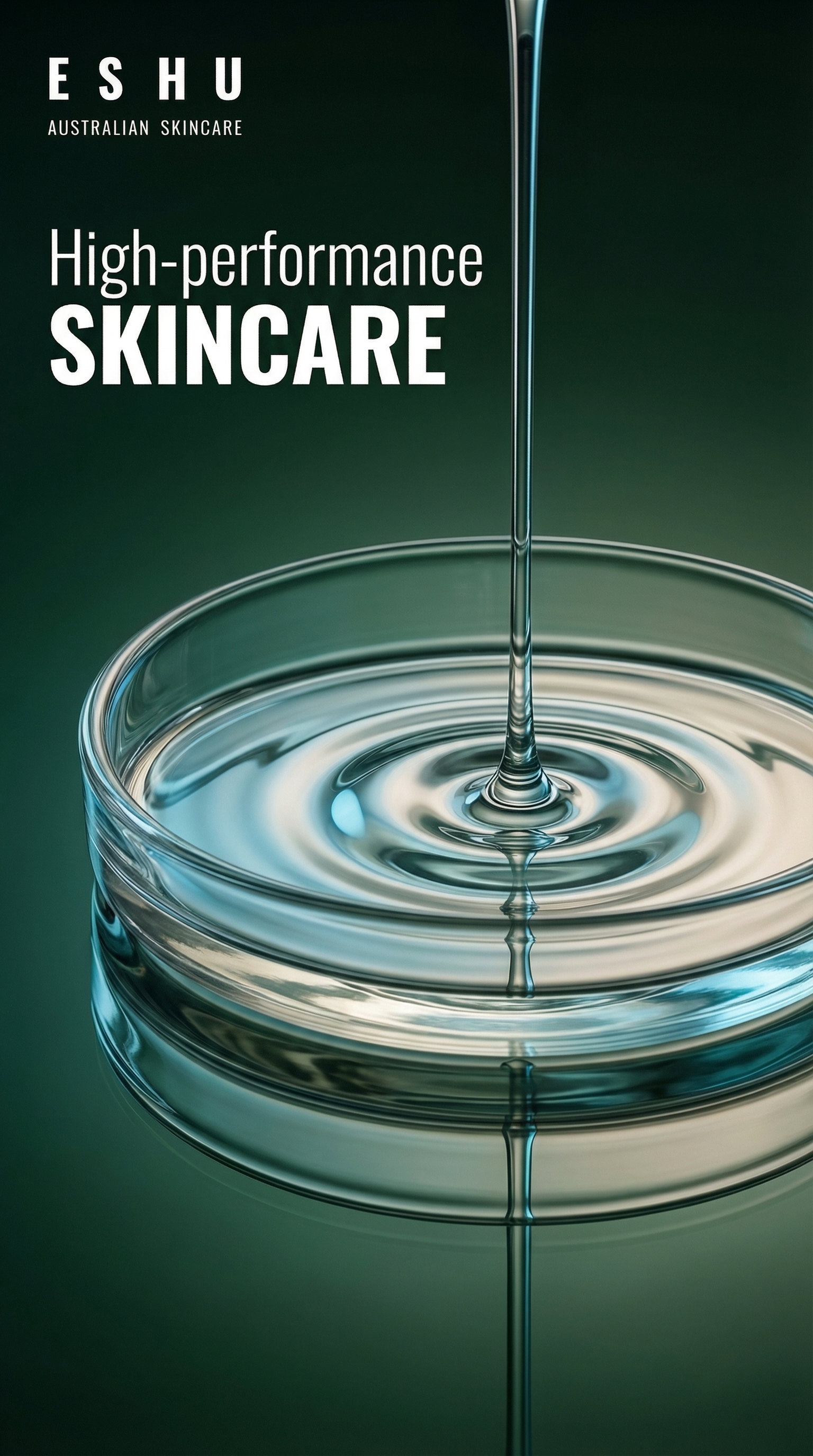 ESHU Skincare Facebook ad: ESHU is Back: Skincare, Simplified.