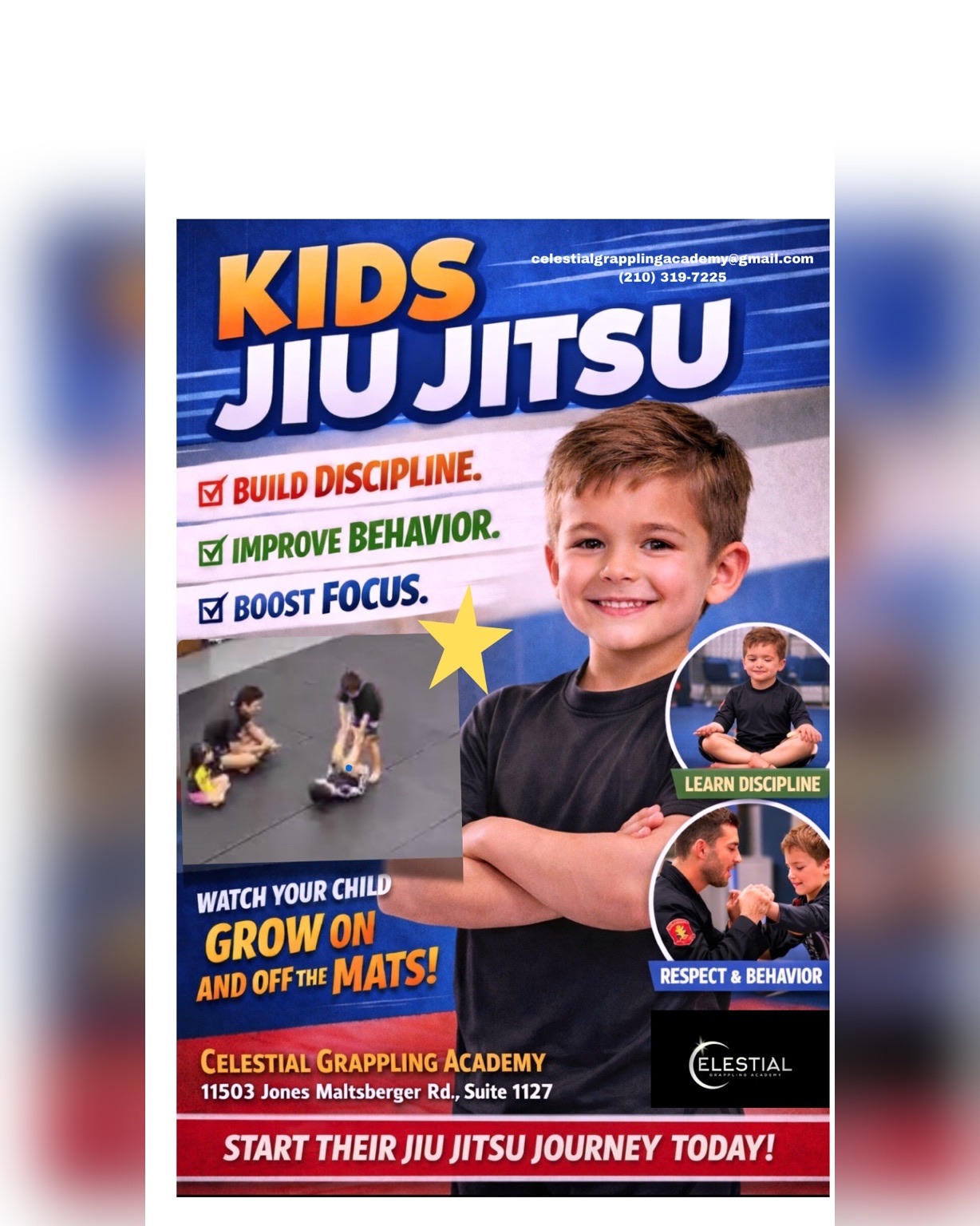 Celestial Grappling Academy Facebook ad: CGA Kids Class