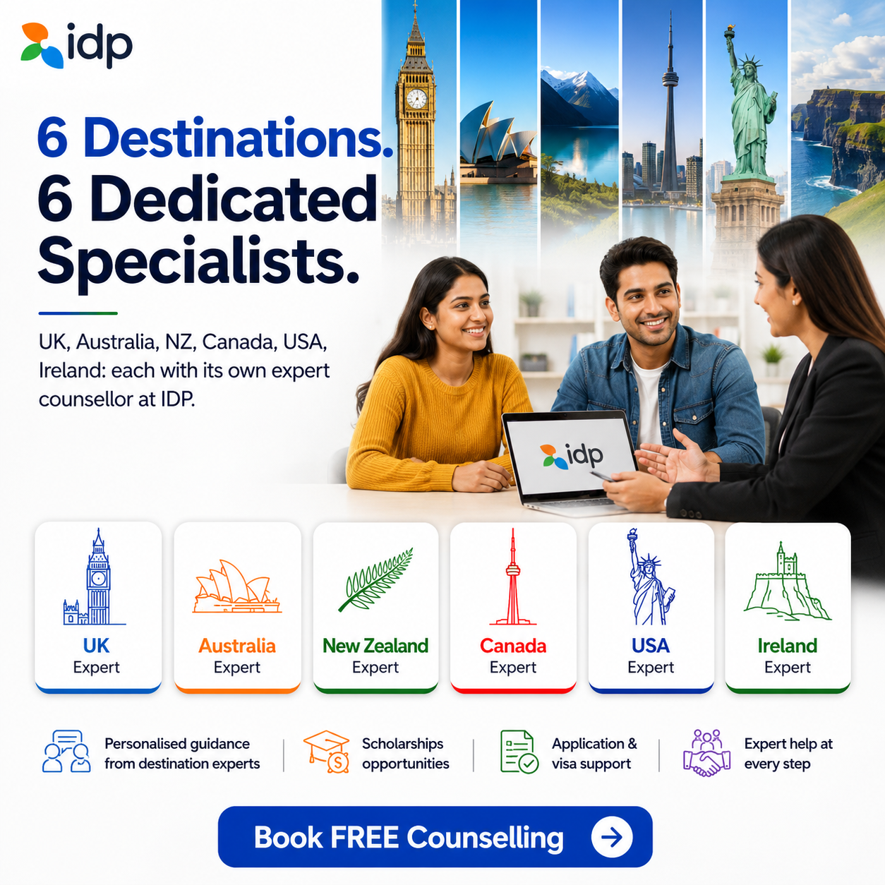 IDP Education Facebook ad