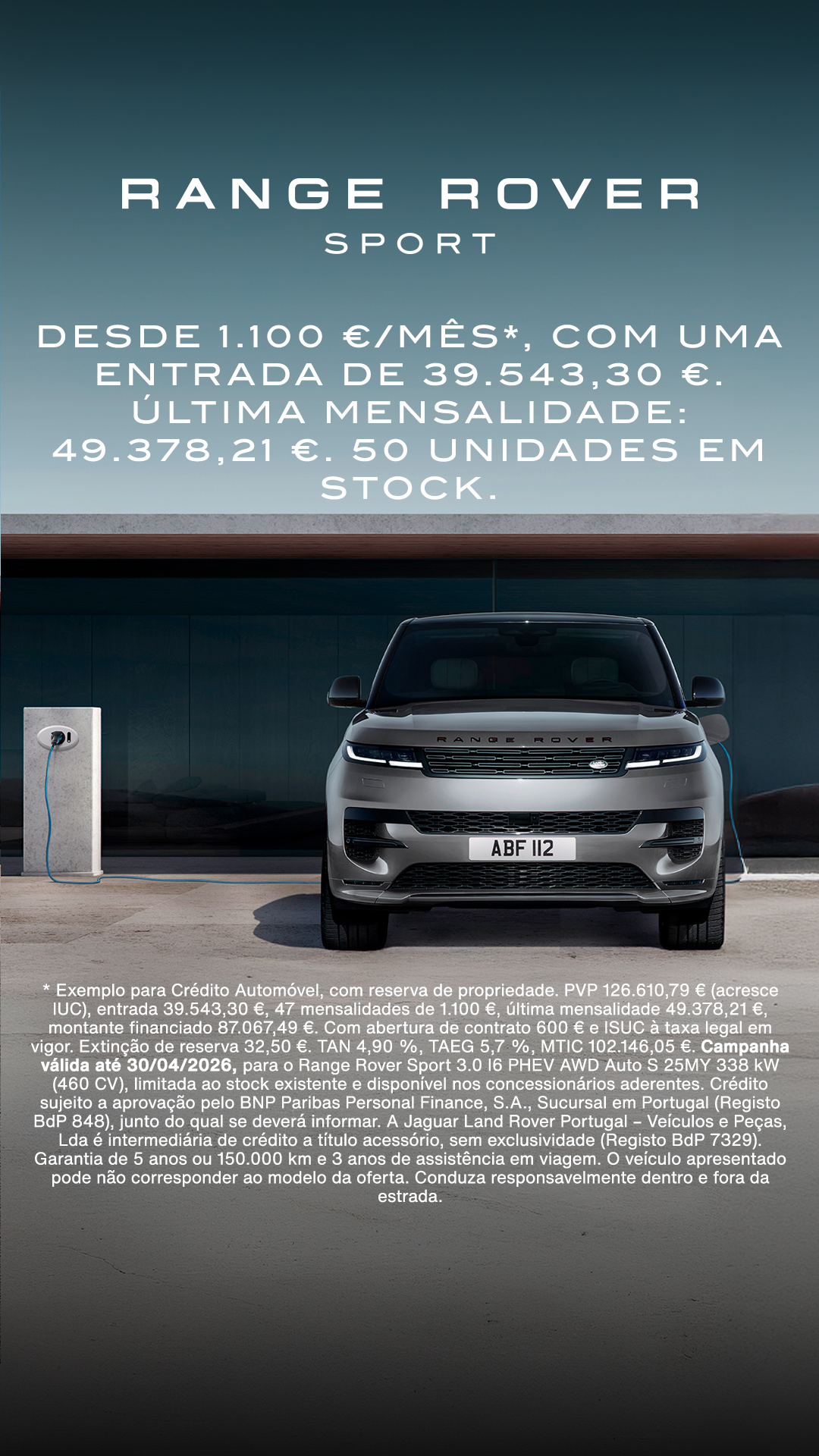 Range Rover Facebook ad
