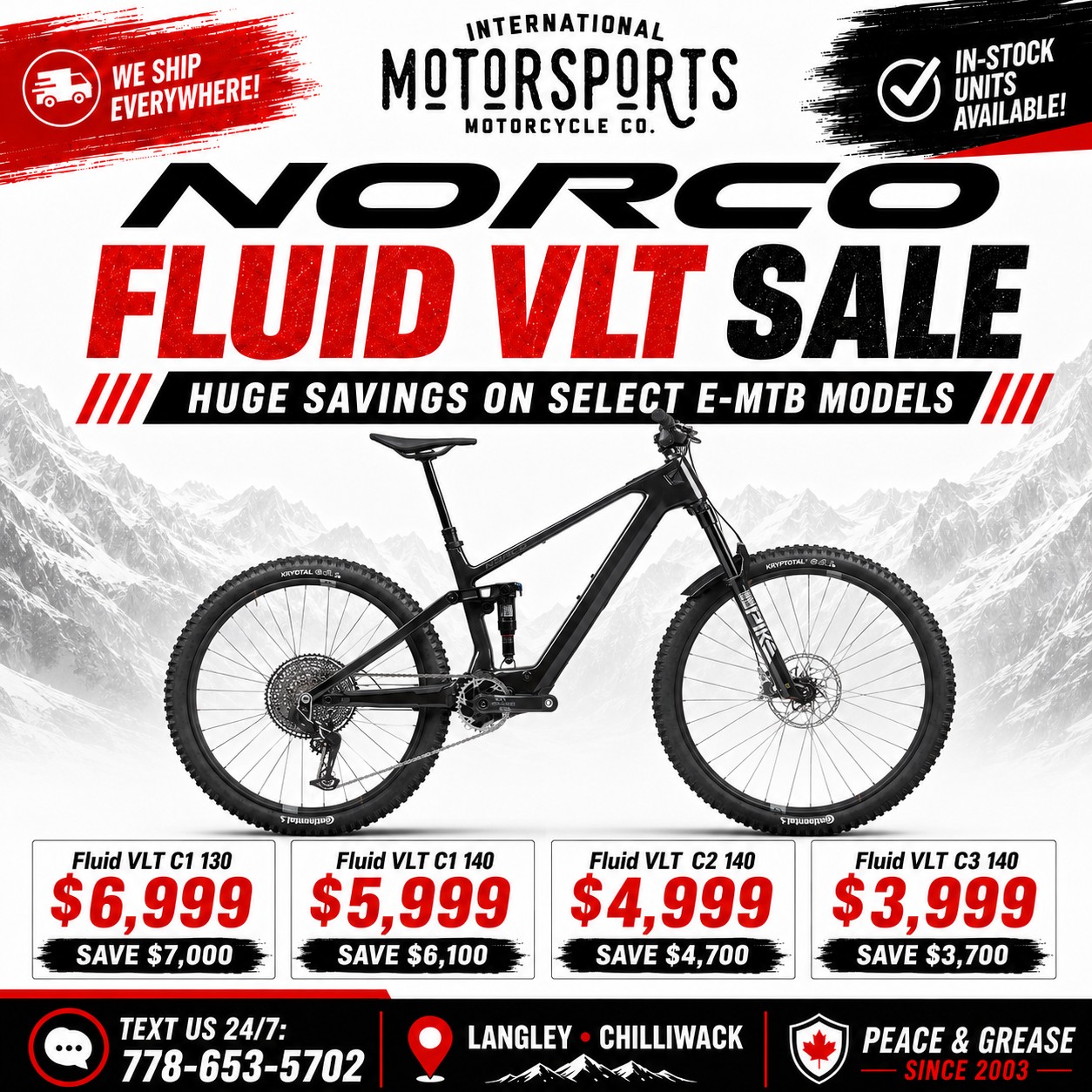 International Motorsports Motorcycle Company Facebook ad