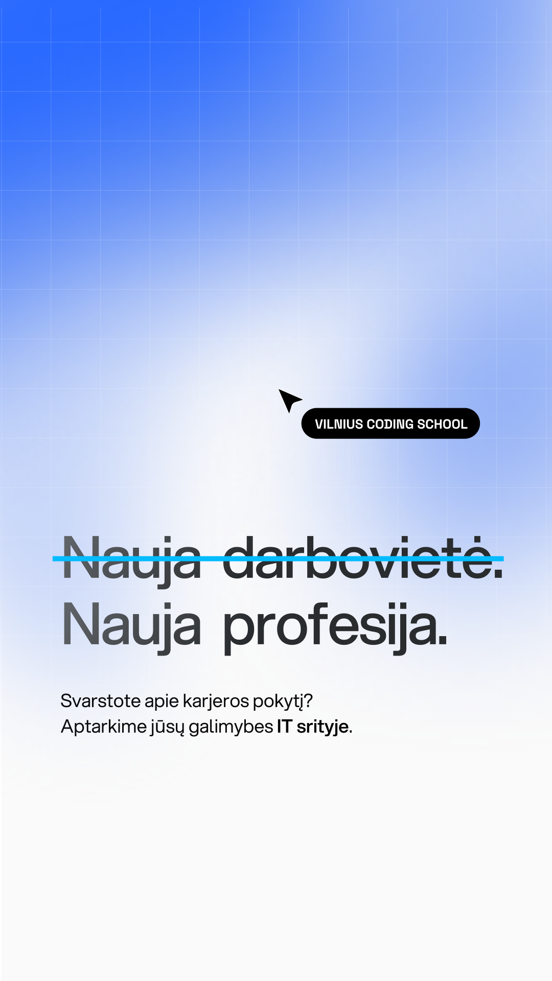 Vilnius Coding School Facebook ad