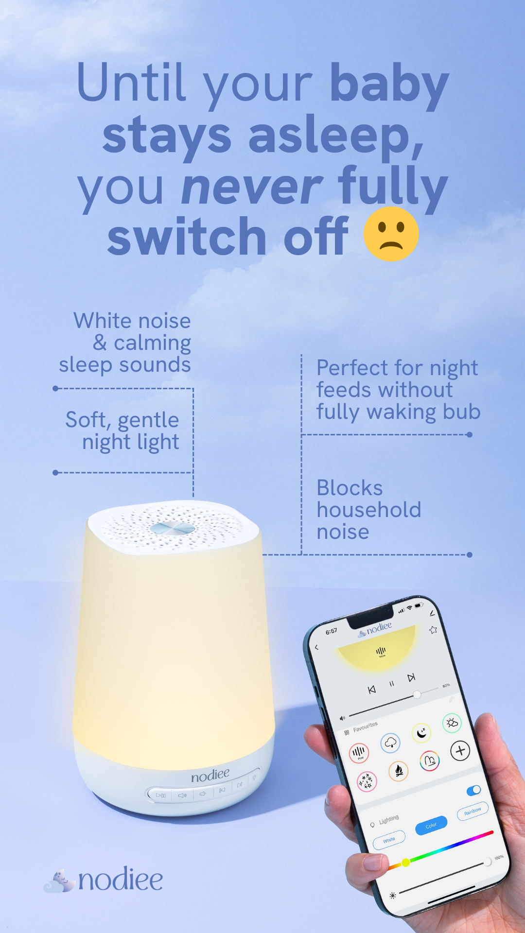 Nodiee Facebook ad