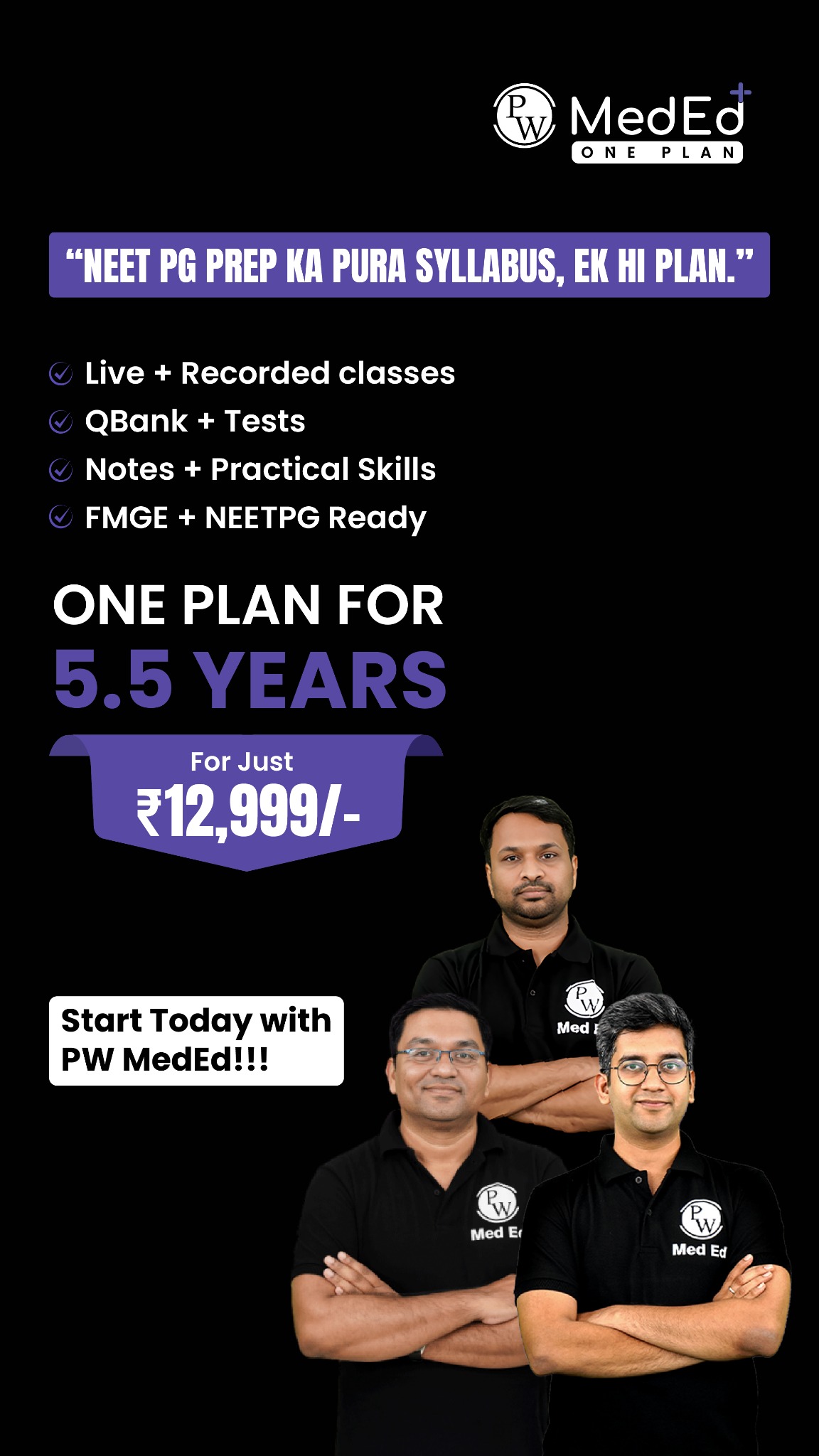 PW MedEd - NEET PG/NExT, FMGE Facebook ad