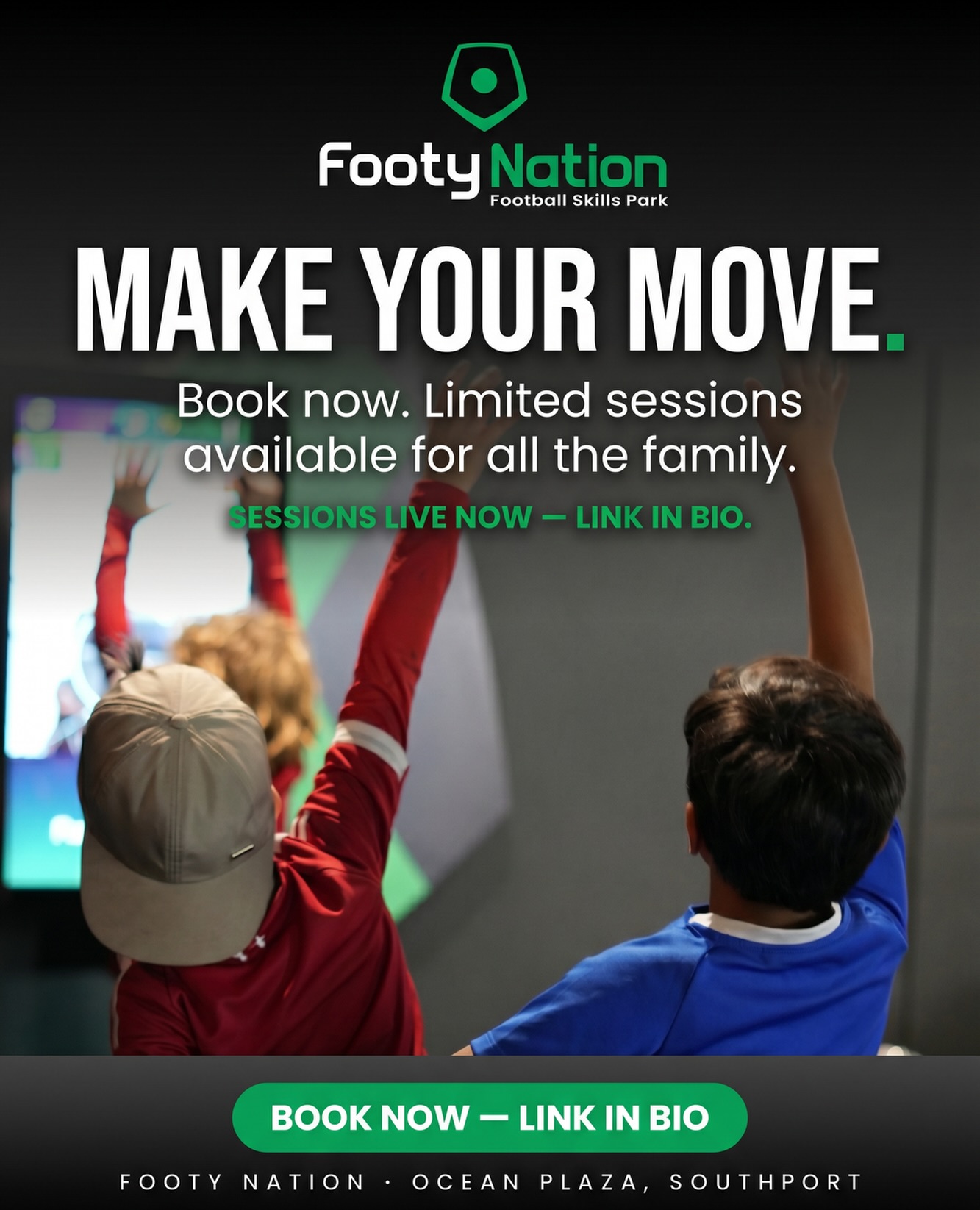 Footy Nation Facebook ad: ARE YOU READY TO PLAY?