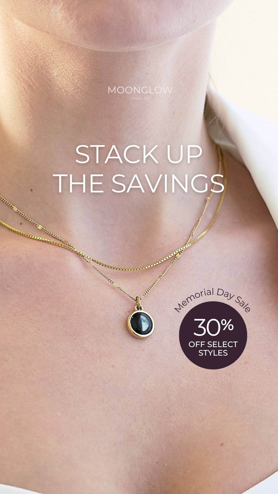 Moonglow Jewelry Facebook ad
