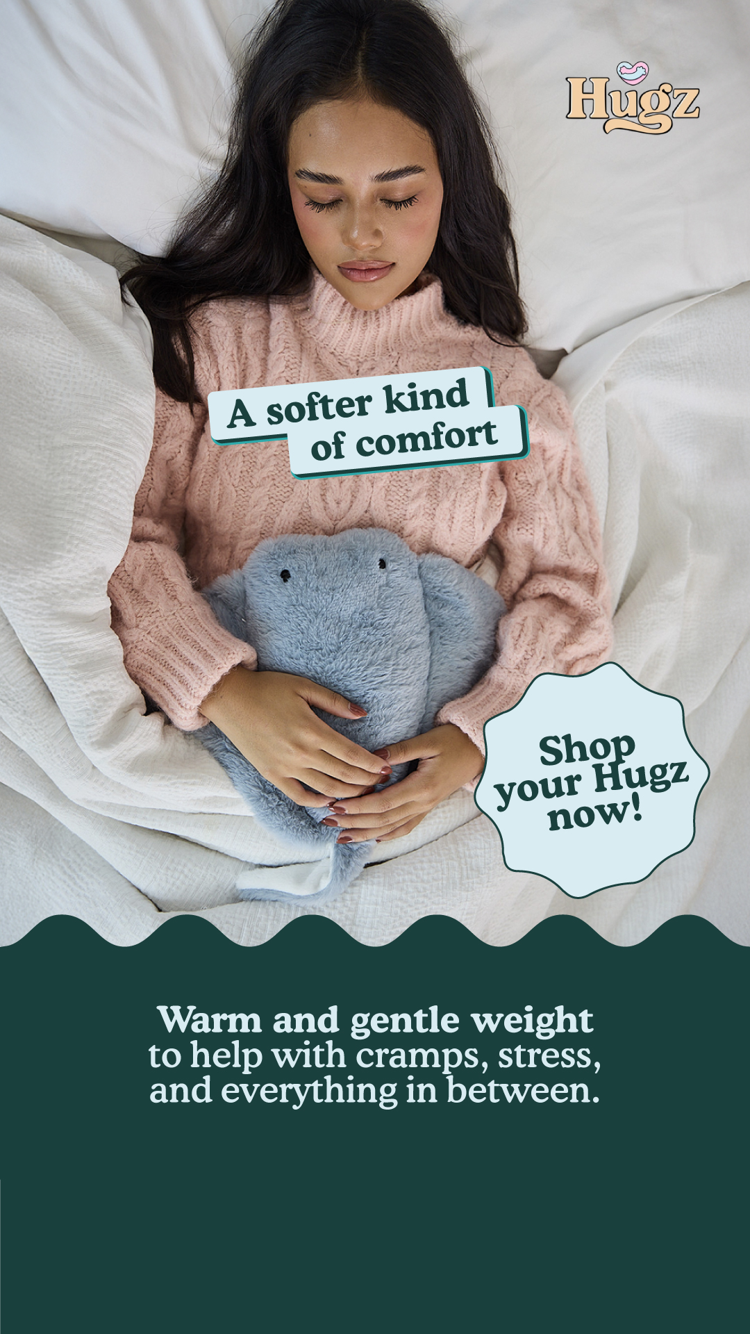 Hugz Weighted Friend Facebook ad