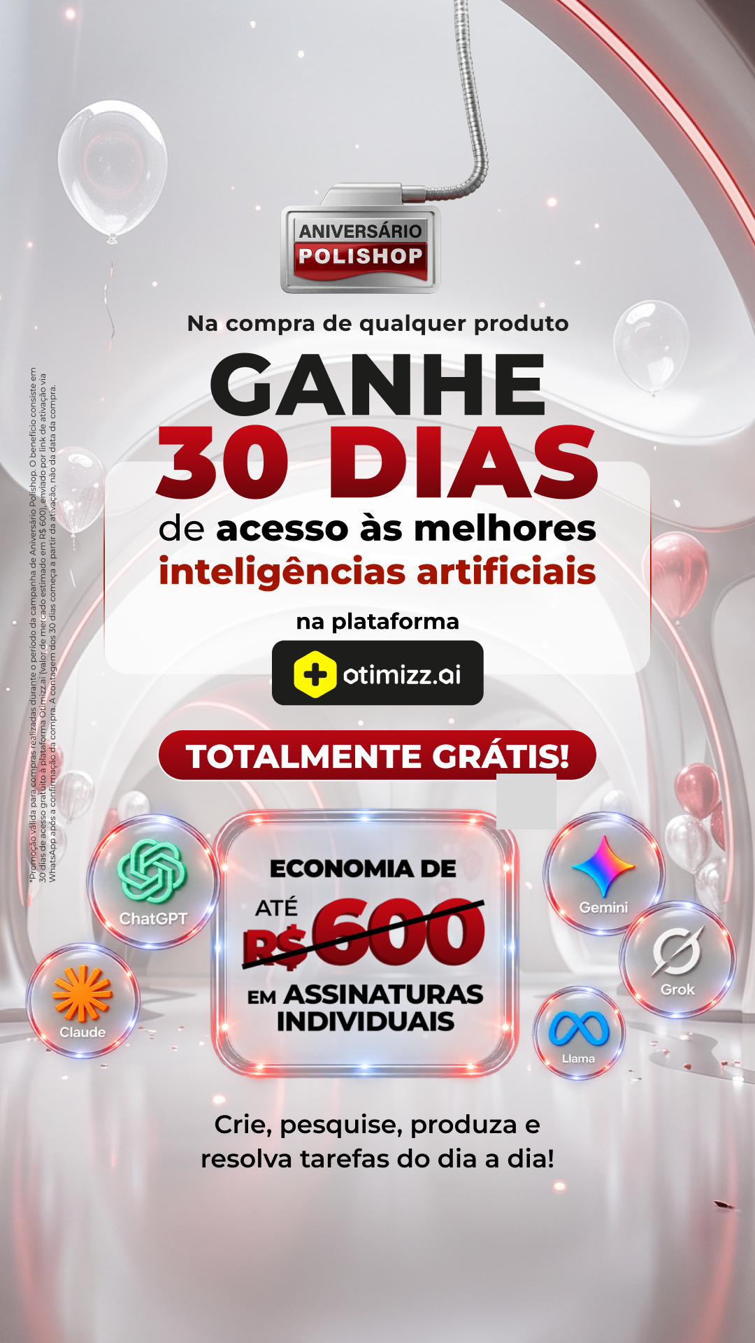 Polishop Facebook ad: Somente no Aniversario Polishop