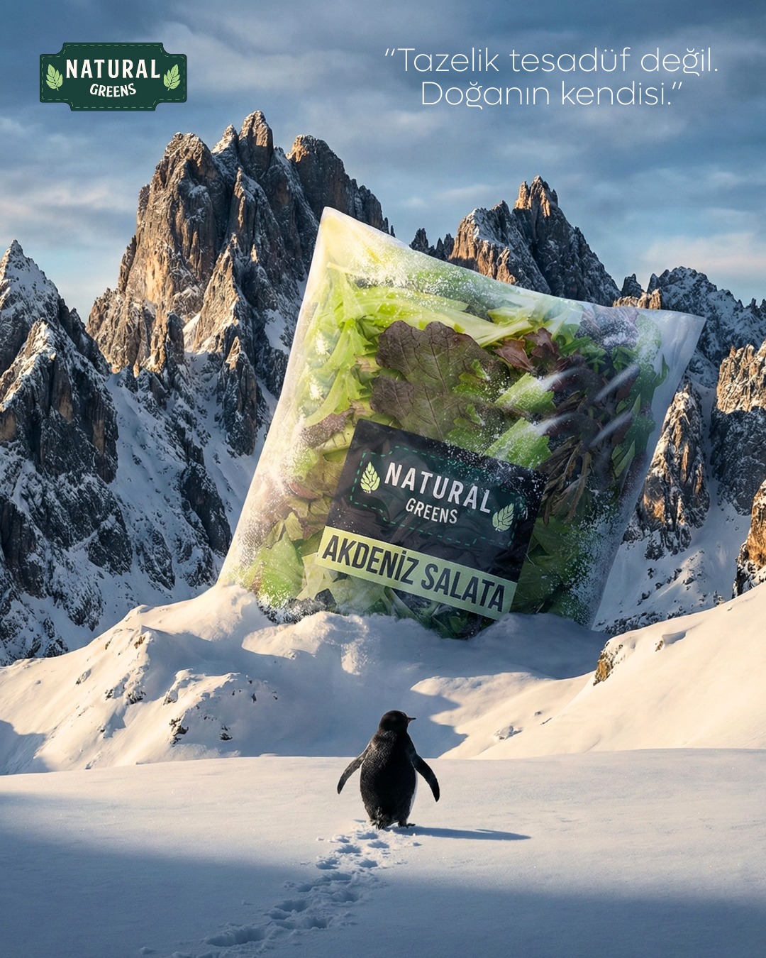 Natural Greens Facebook ad: Doğanın en taze halini şimdi keşfedin.