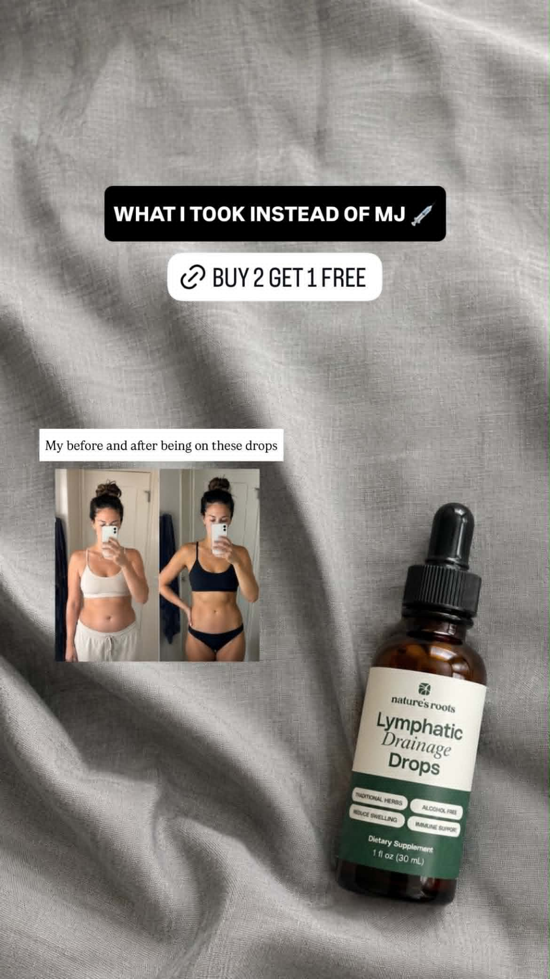 Laurel Mitchell Facebook ad: Support Your Lymphatic System From The Inside