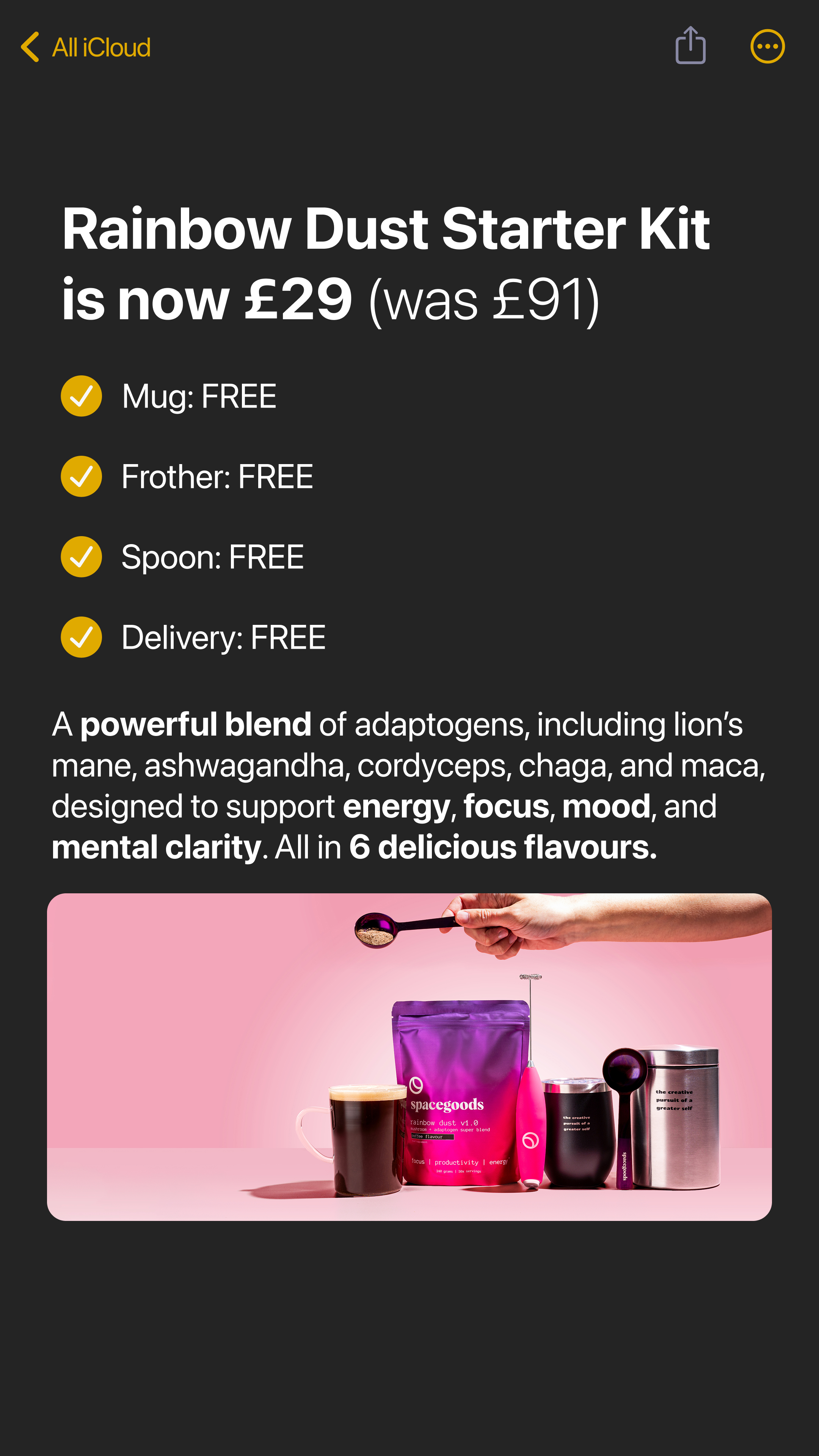 Spacegoods Facebook ad