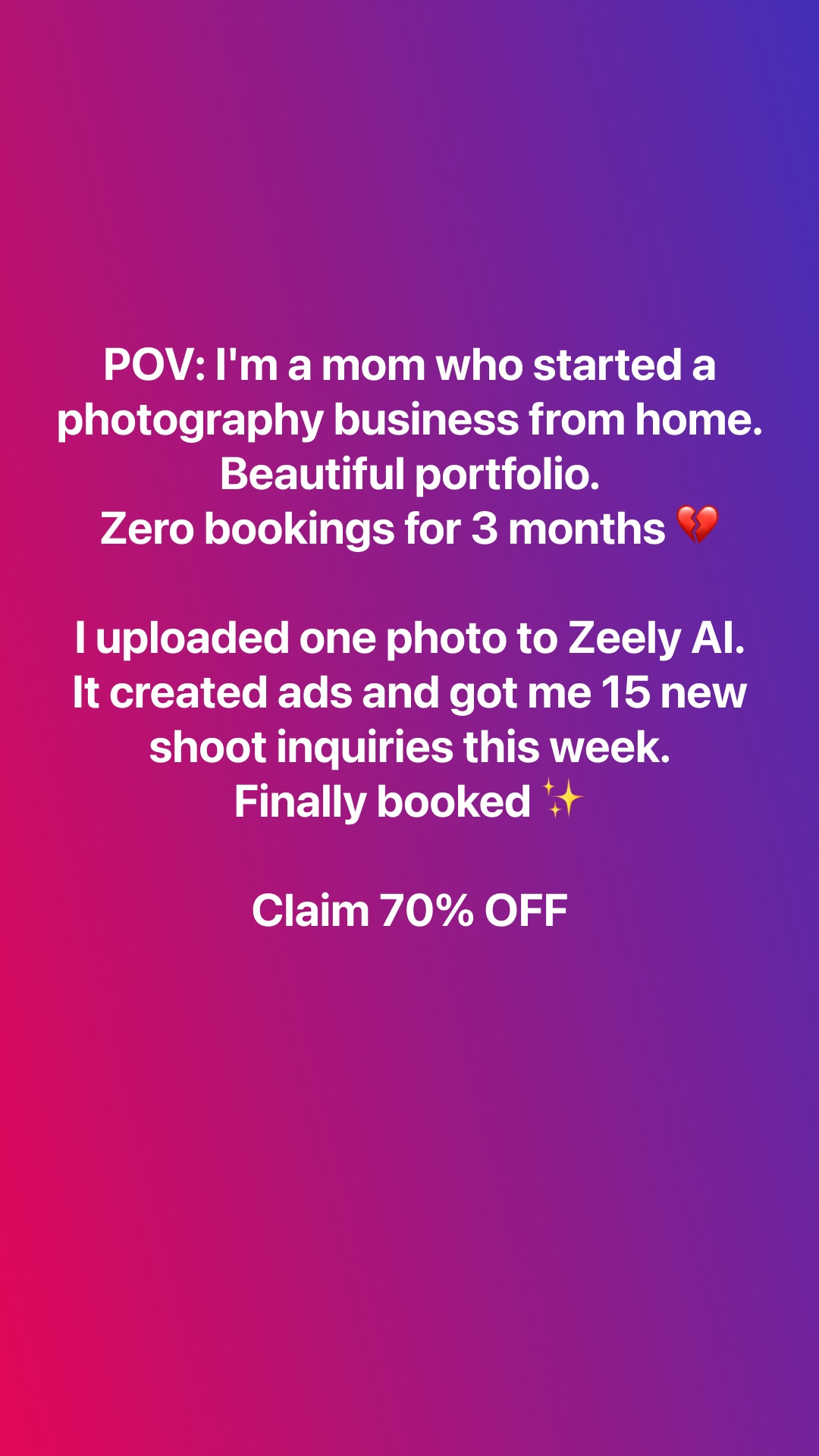 Zeely Facebook ad