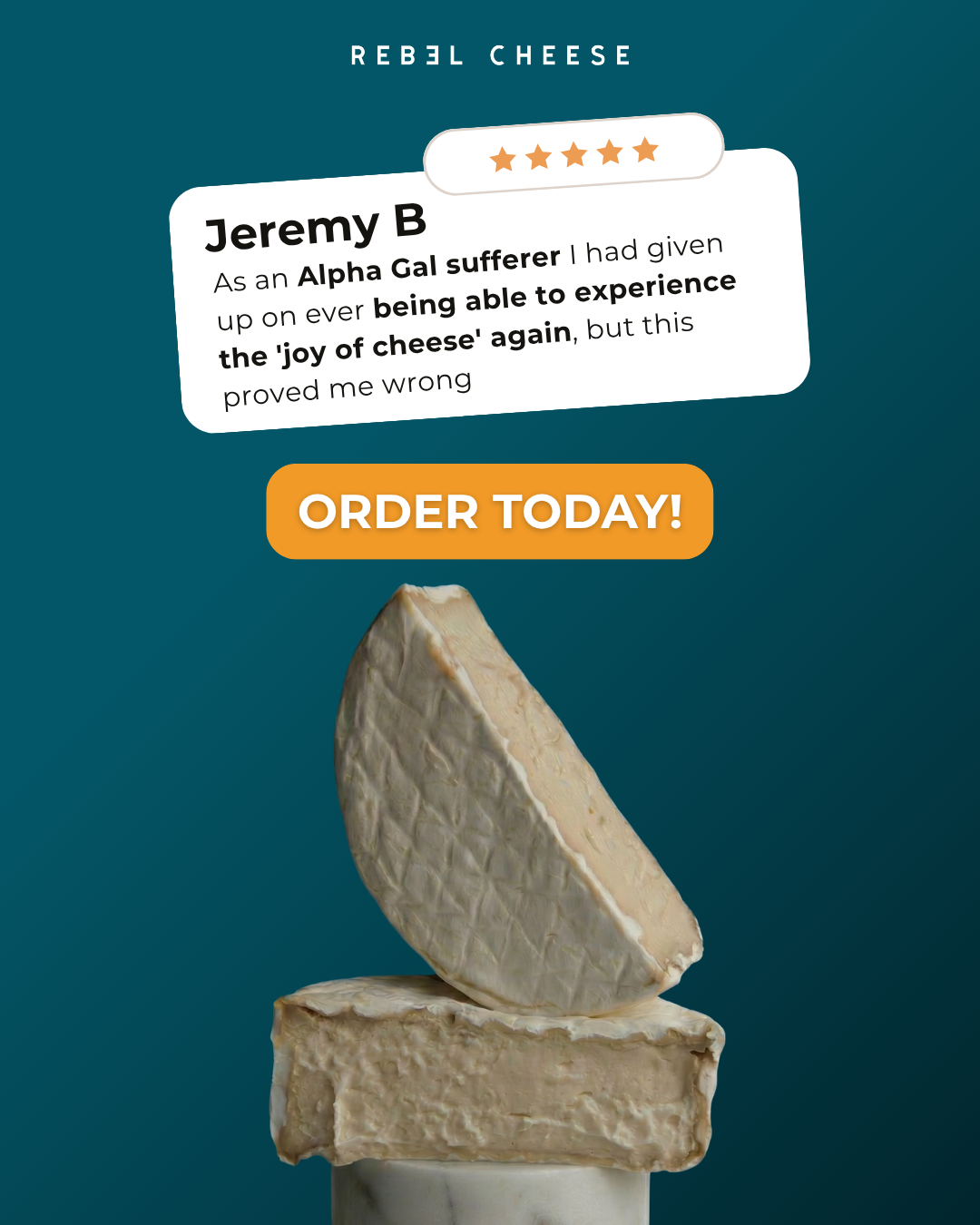 Rebel Cheese Facebook ad