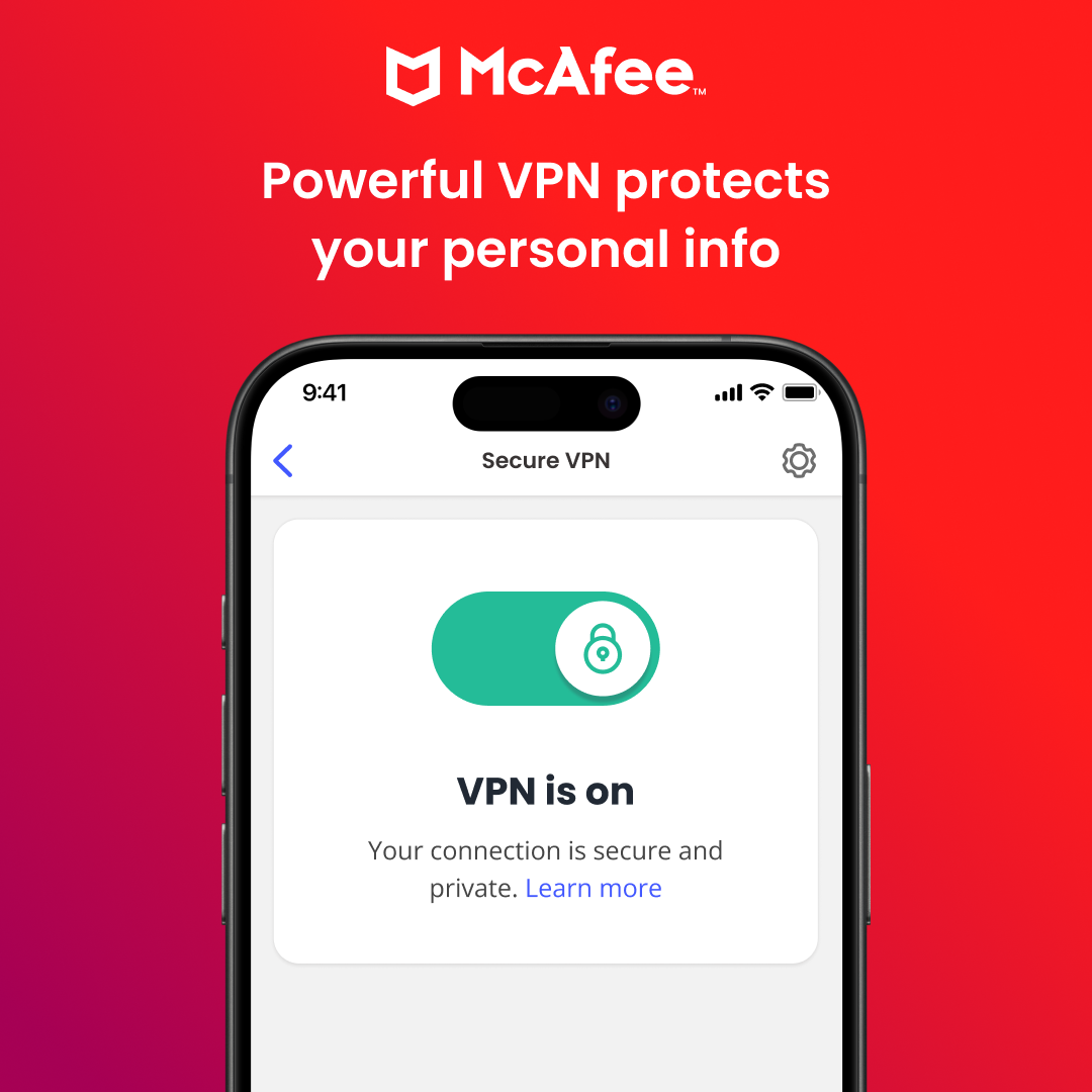 McAfee Facebook ad
