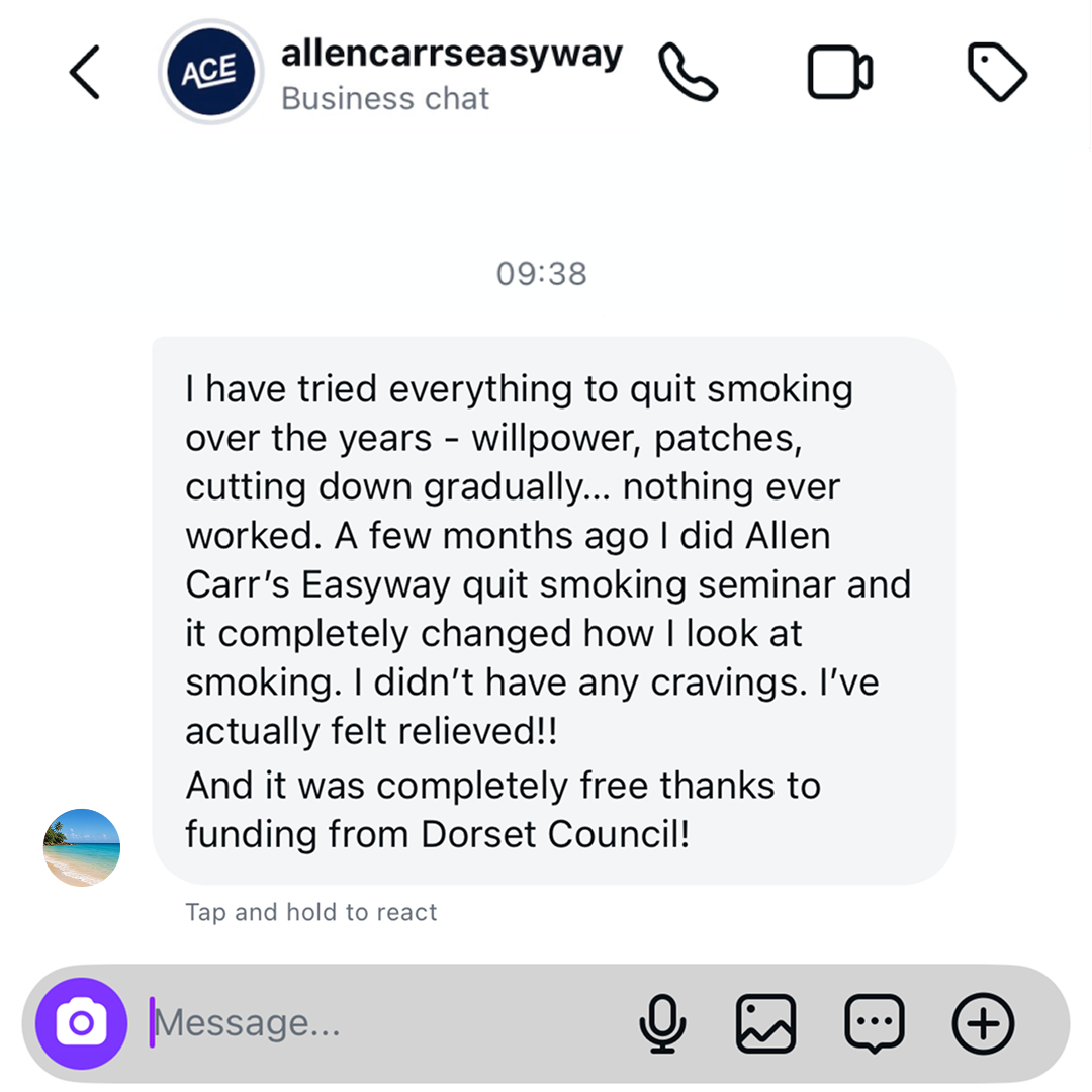 Allen Carr Facebook ad
