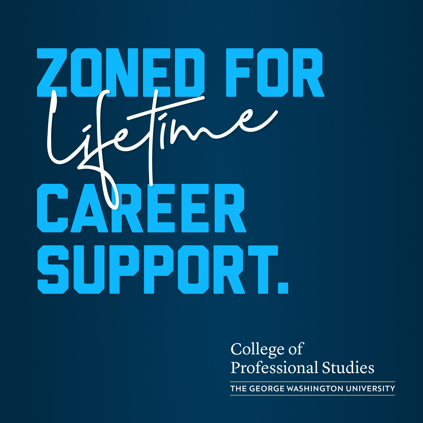 The George Washington University - College of Professional Studies Facebook ad