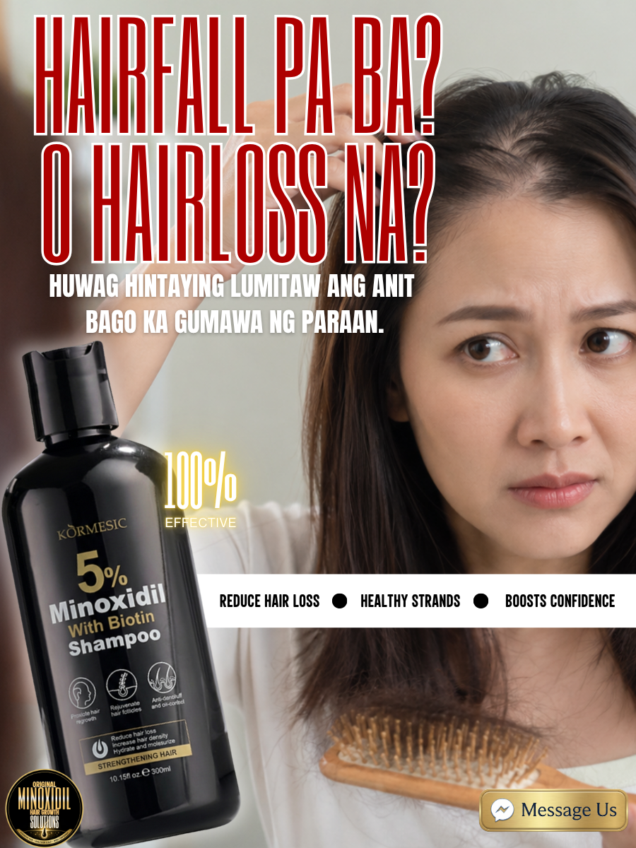 Original Monoxidil Hair Growth Solutions Facebook ad: Regrow Confidence