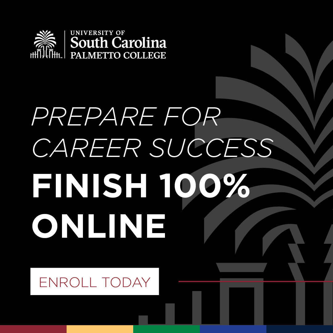 University of South Carolina Palmetto College Facebook ad