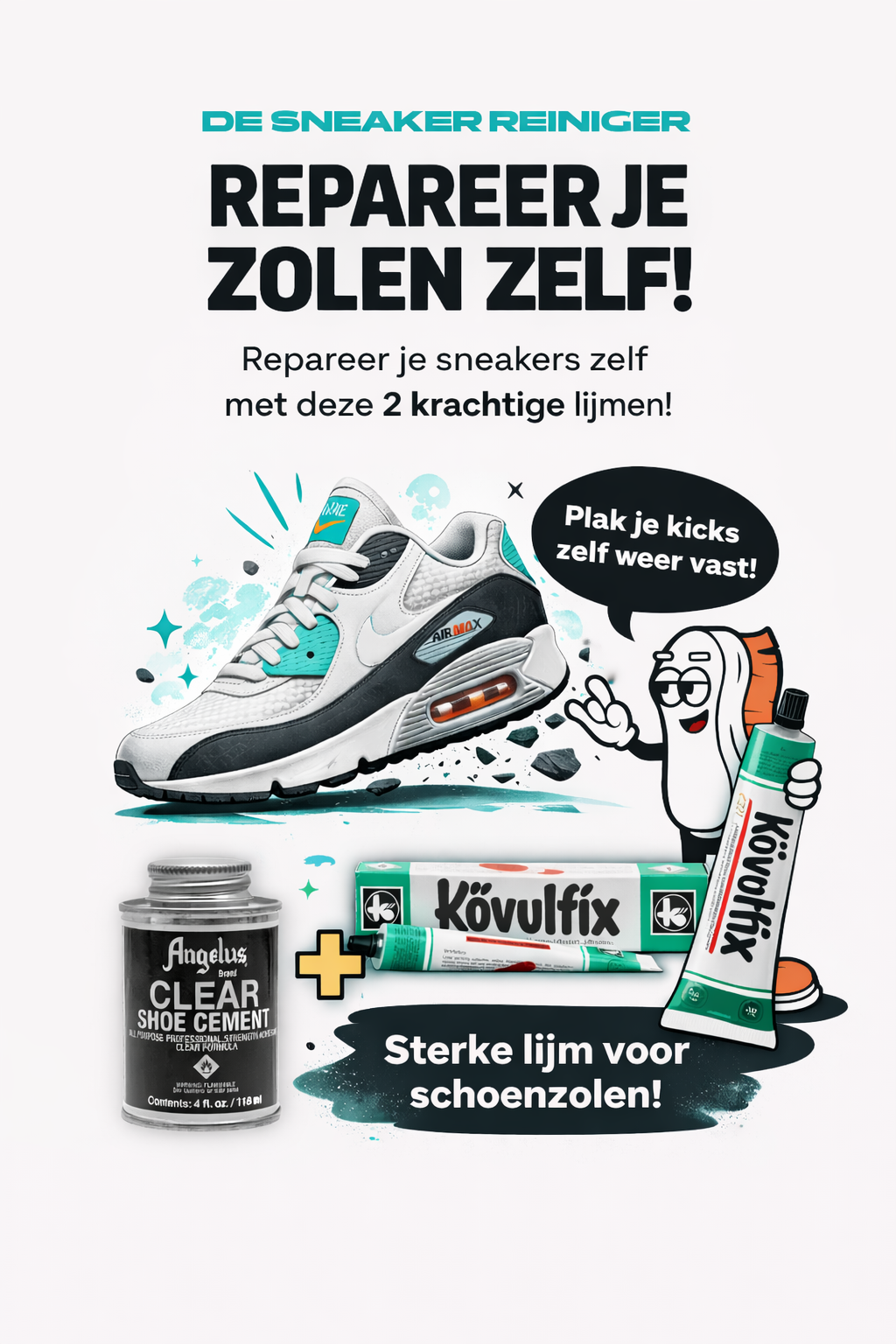 De Sneaker Reiniger Facebook ad from Feb 3, 2026