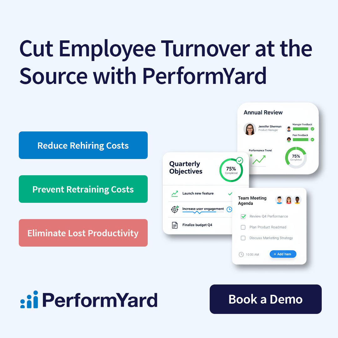 PerformYard Facebook ad: Take Performance Management Next Level!