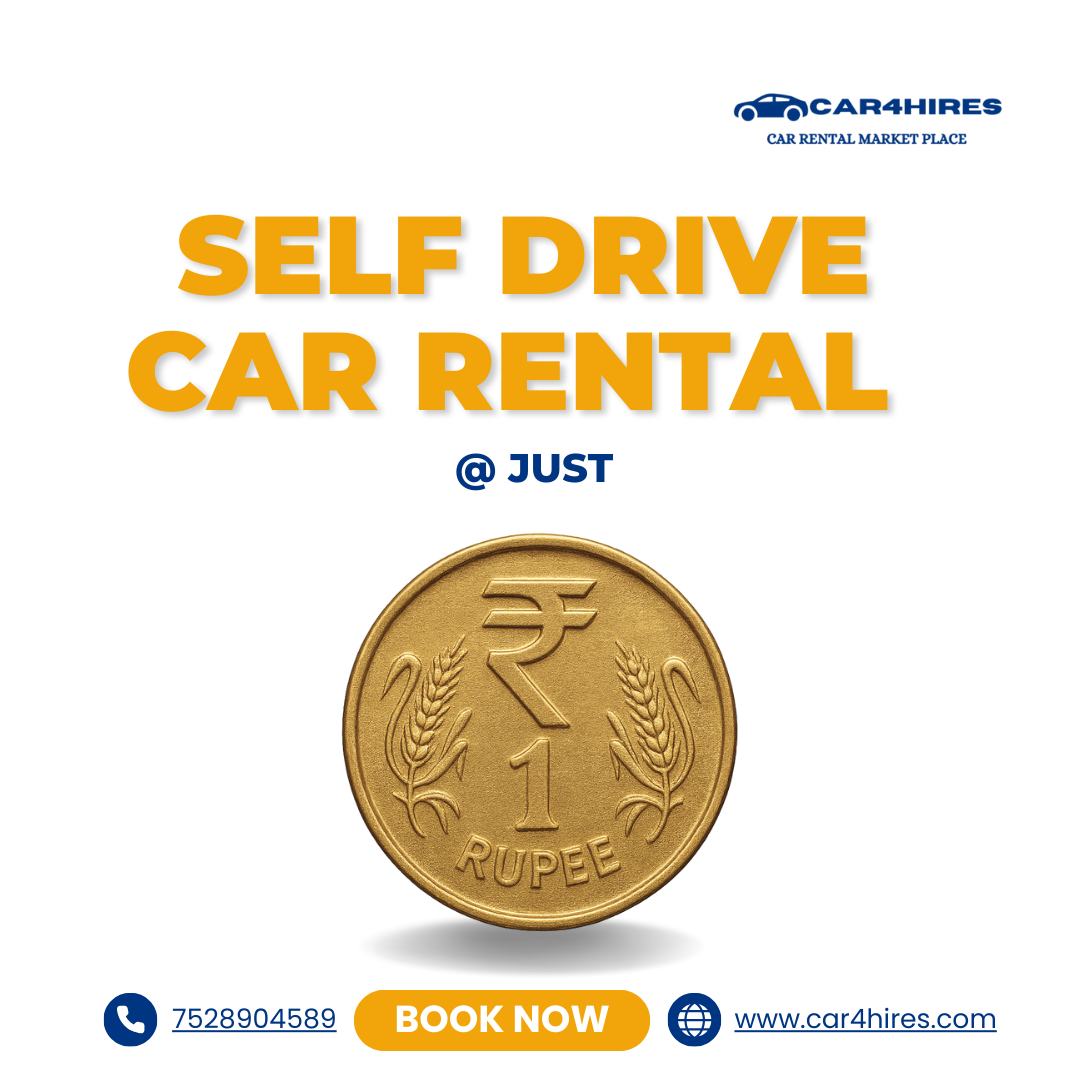 Car4hires Facebook ad: ₹1 Deal Alert!