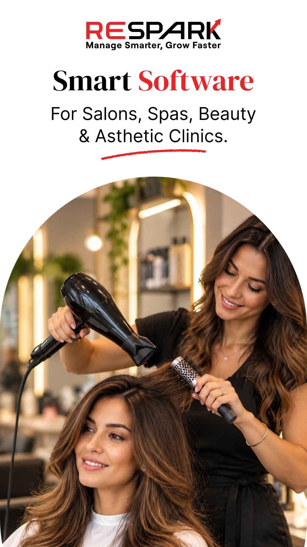 Respark Facebook ad: ReSpark: the all-in-one software built for salons, spas…