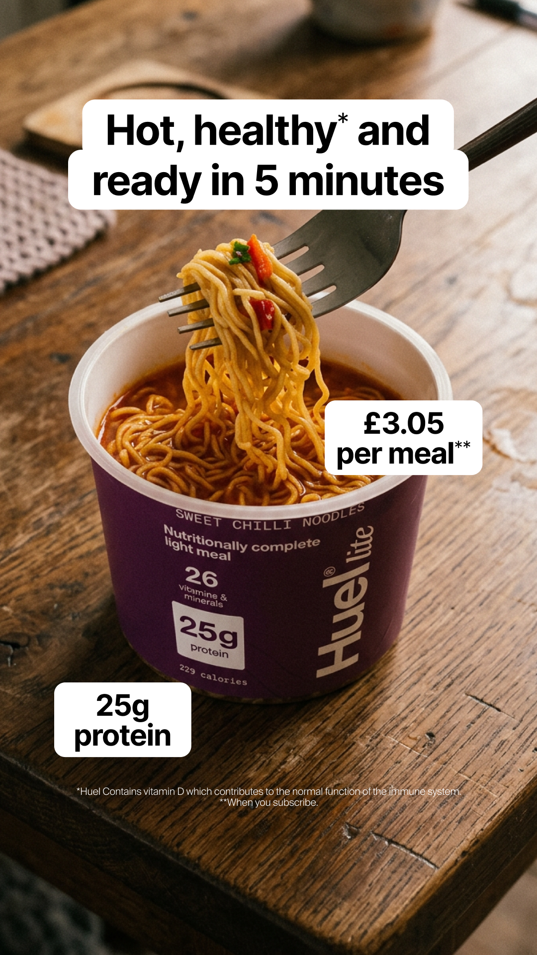 Huel Facebook ad