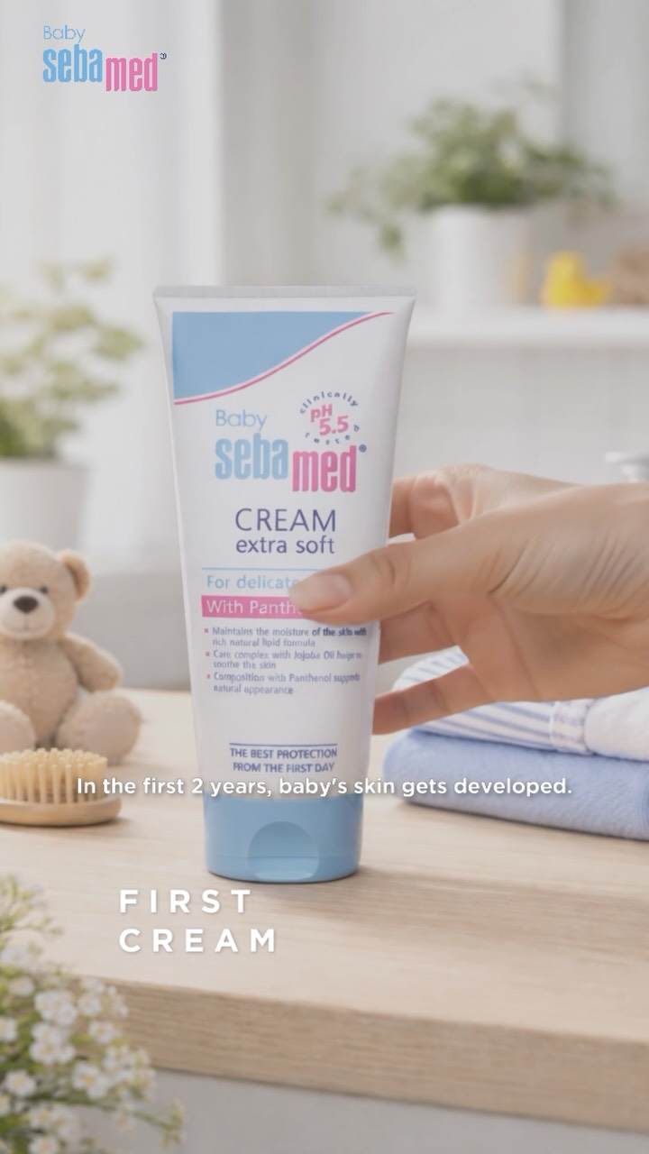 Baby Sebamed India Facebook ad: Cold days, warm hugs, and gentle protection!