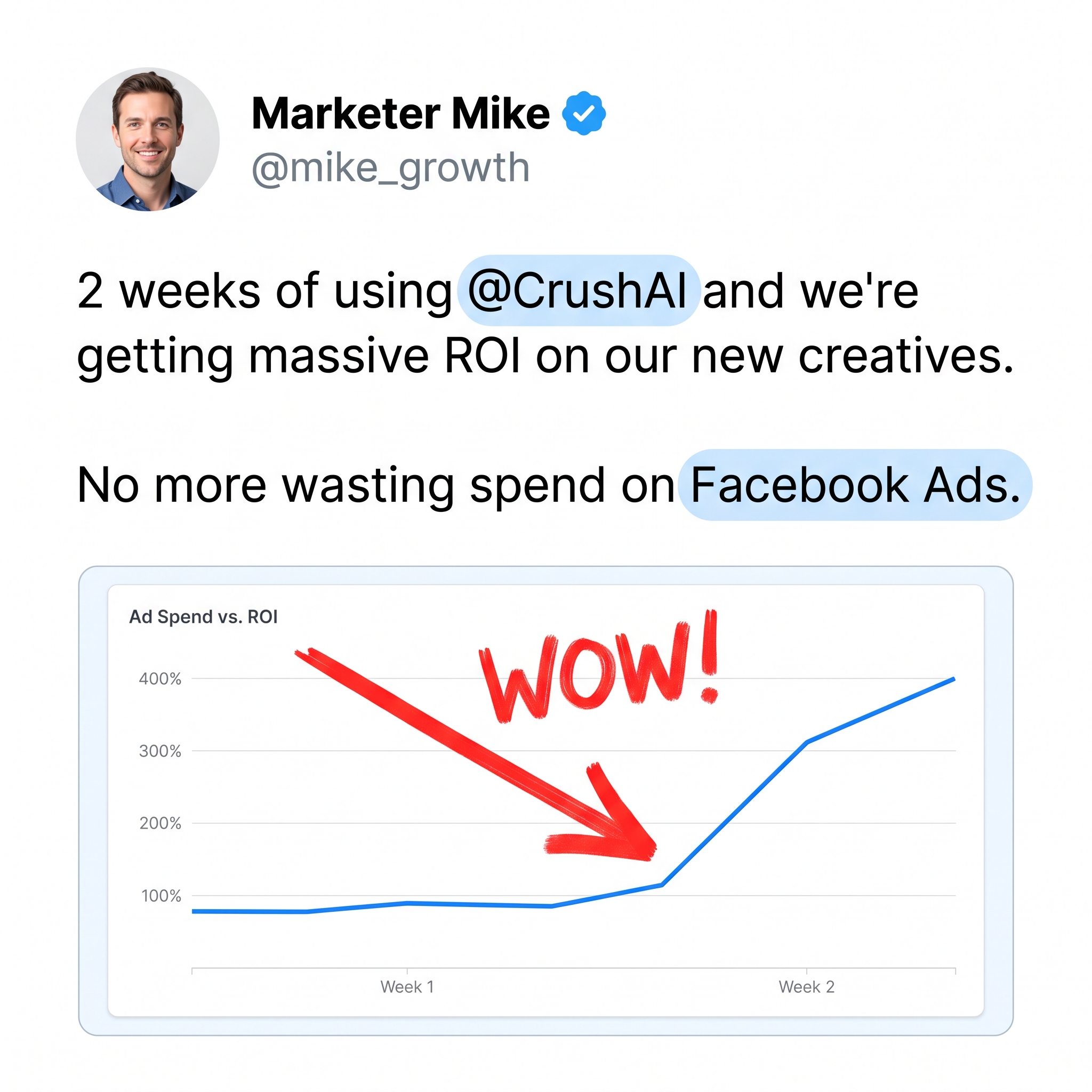 trycrush.ai Facebook ad
