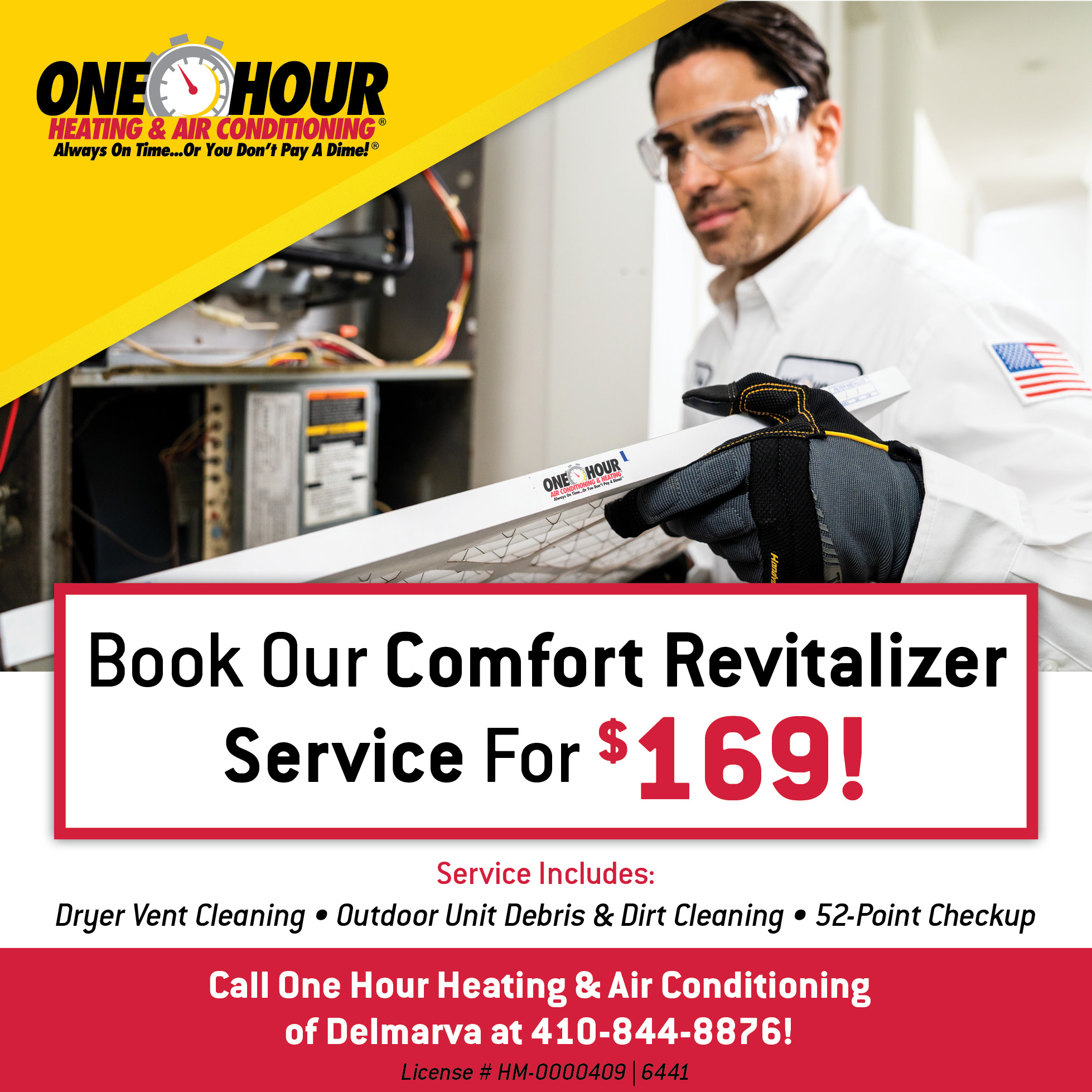 One Hour Heating & Air Conditioning of Delmarva Facebook ad: Does your AC need an AC?