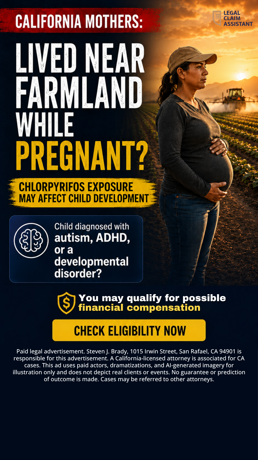 Legalclaimassistant.com Facebook ad from May 23, 2026