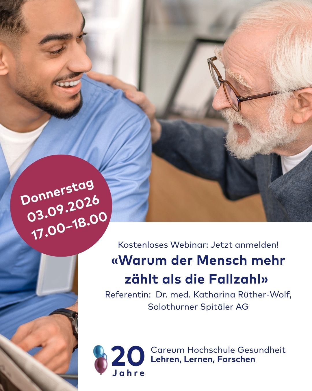 Careum Hochschule Gesundheit Facebook ad