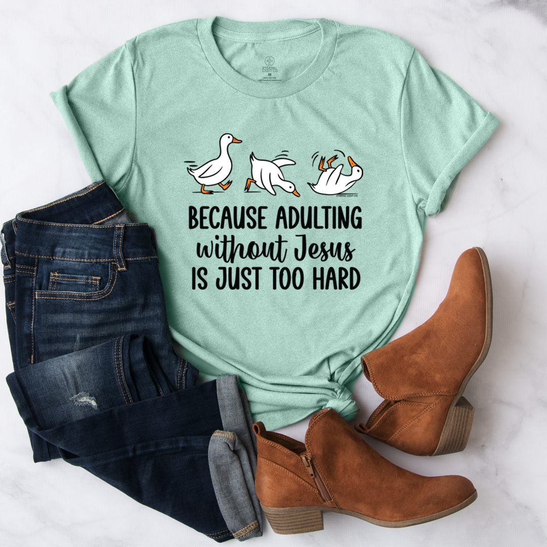 Eternal Light Co. Facebook ad: FREE Adulting Tee! Free today!