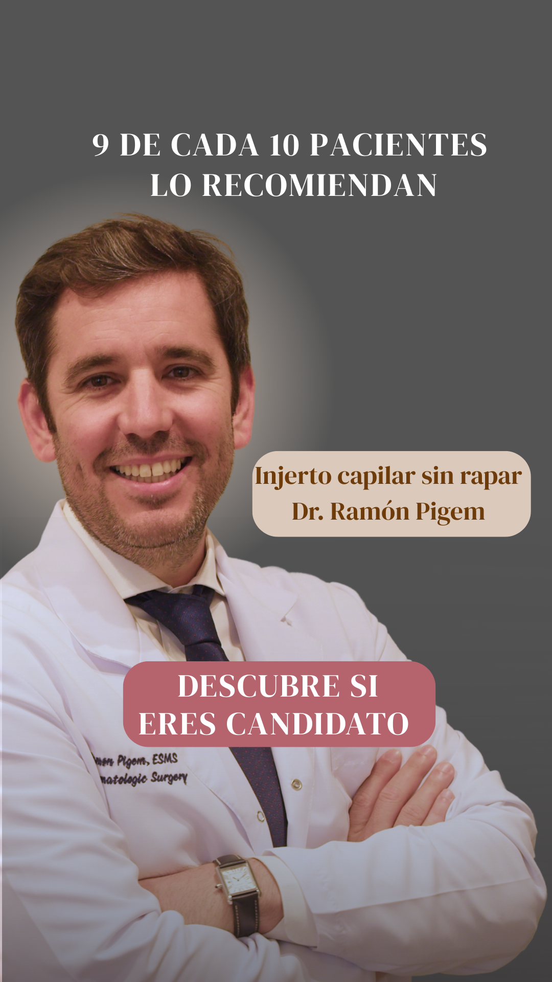 Dr. Ramon Pigem - Dermatología estética y trasplante capilar SIN rapar Facebook ad from Jan 29, 2026