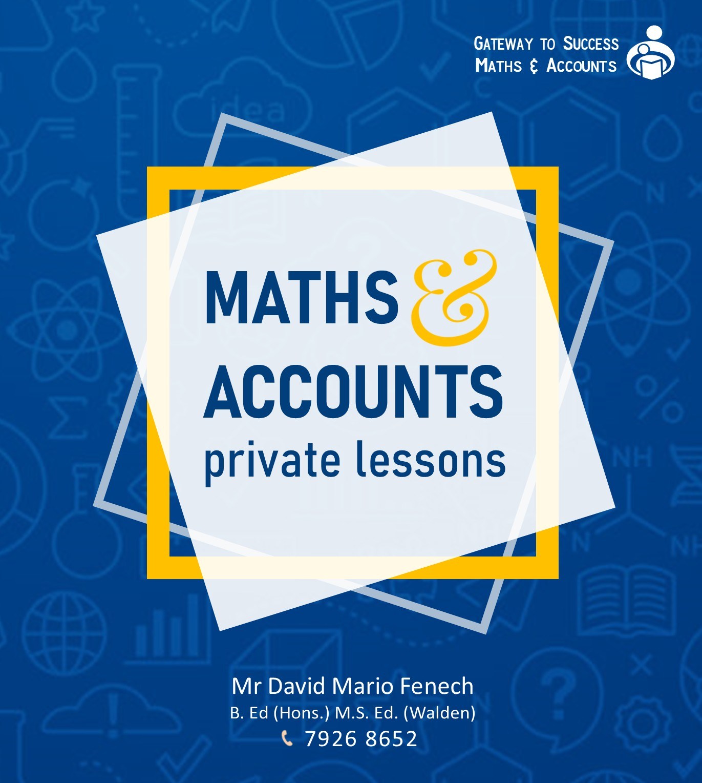 Gateway to Success - Maths & Accounts Online Private Lessons Facebook ad: Looking for support in Mathematics or Accounts?
