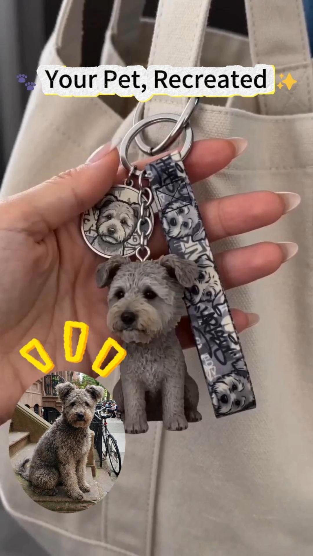 Dodowish Facebook ad: Your Favorite Person as a Keychain!