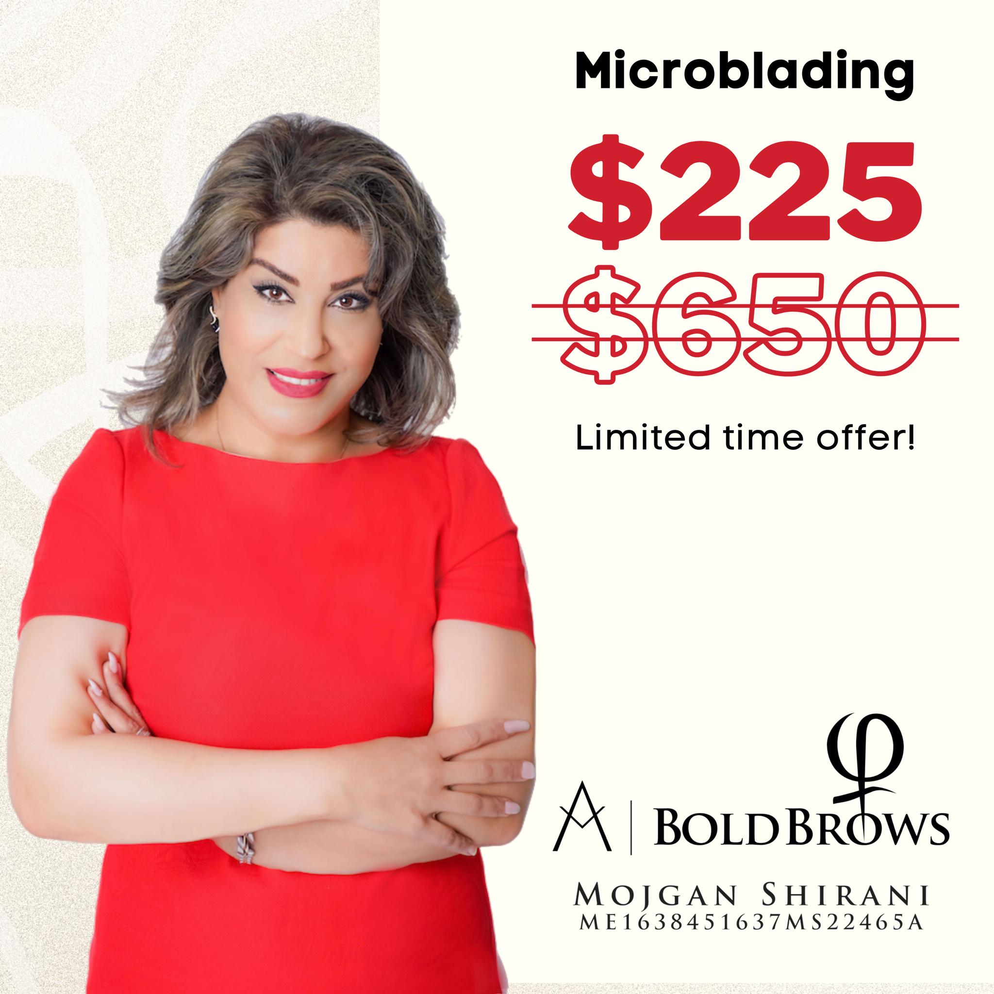 Shirani Beauty Clinic Facebook ad from Mar 3, 2025