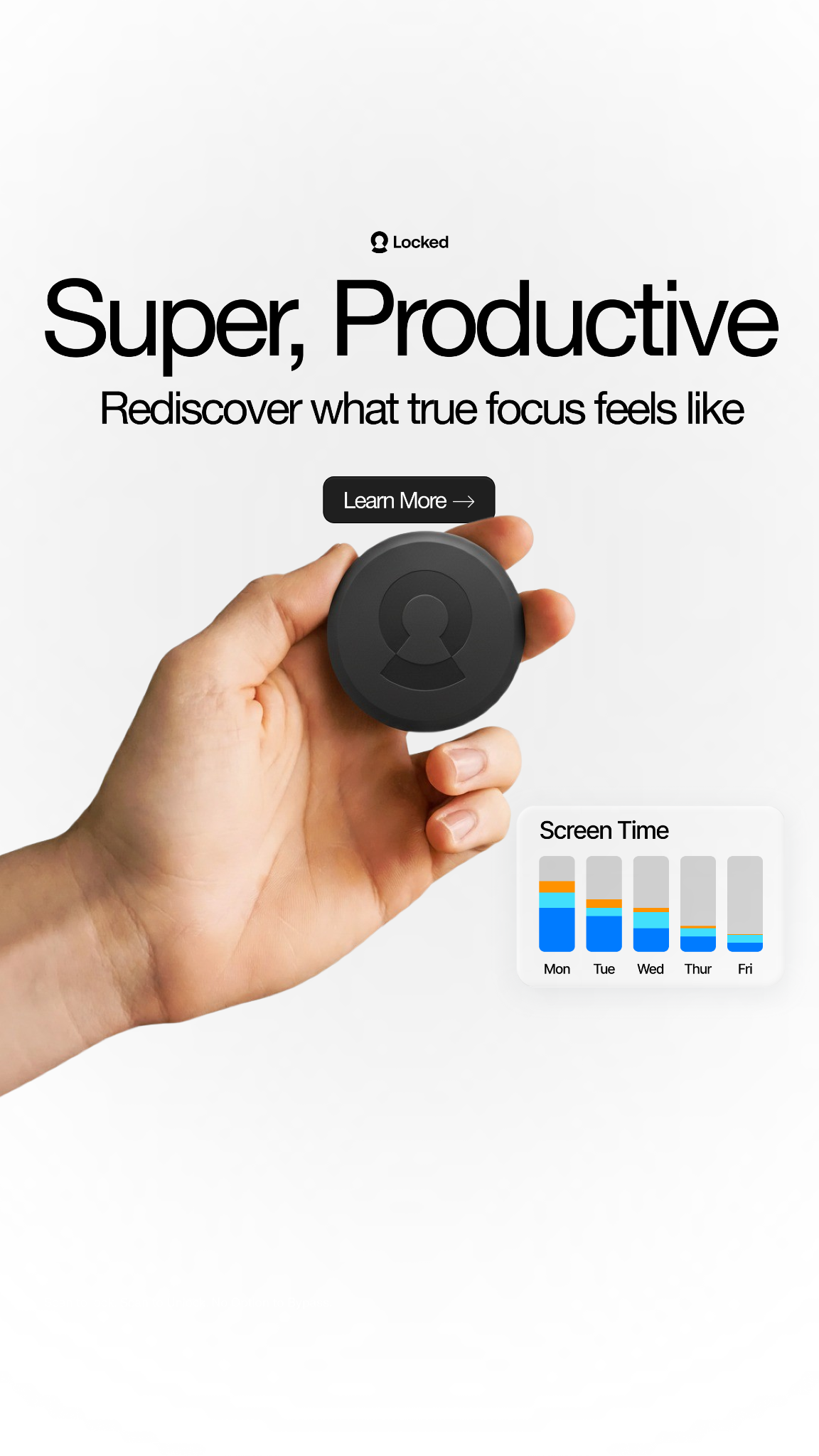 NowLocked - Less Screen Time Facebook ad