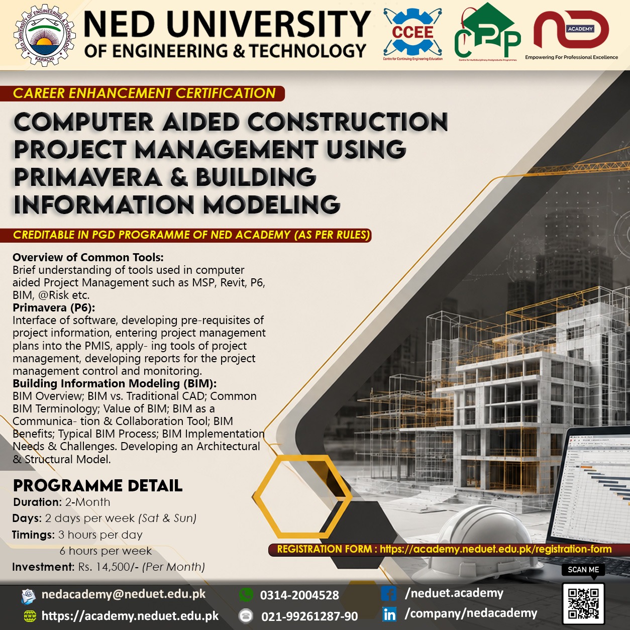 NED Academy, NED University of Engineering & Technology, Karachi Facebook ad