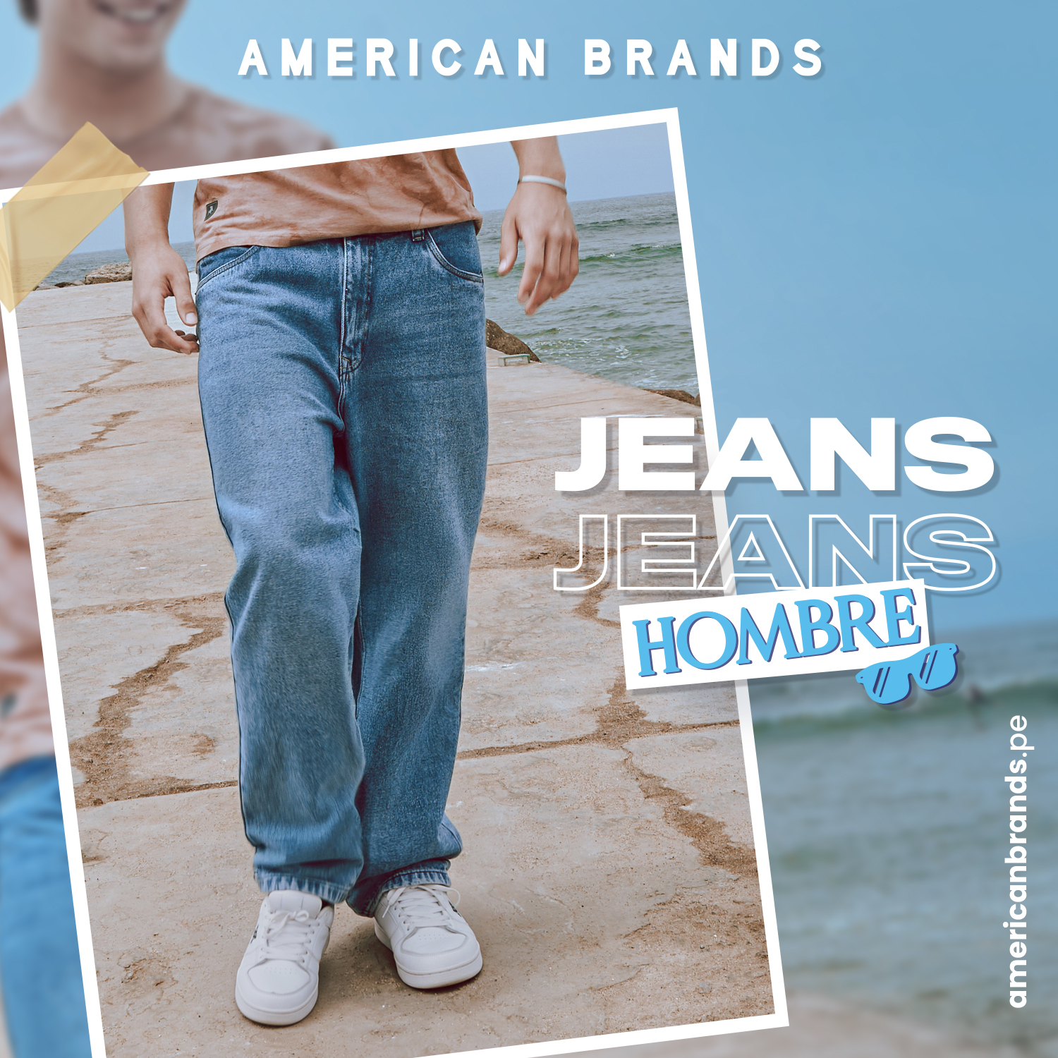 American Brands Facebook ad: ¡Los jeans de moda te los trae American…