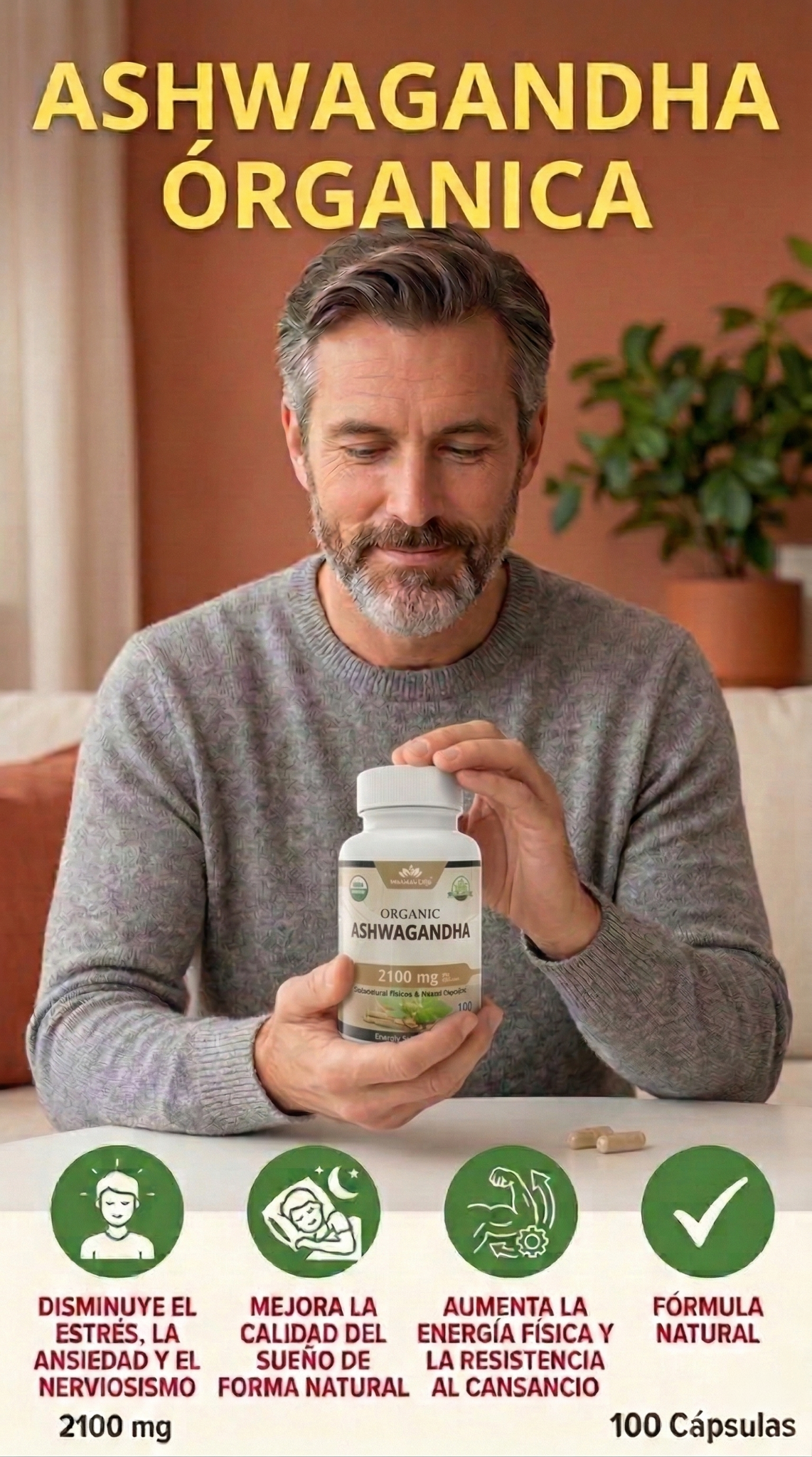Ashwagandha Bolivia Facebook ad from Mar 15, 2026