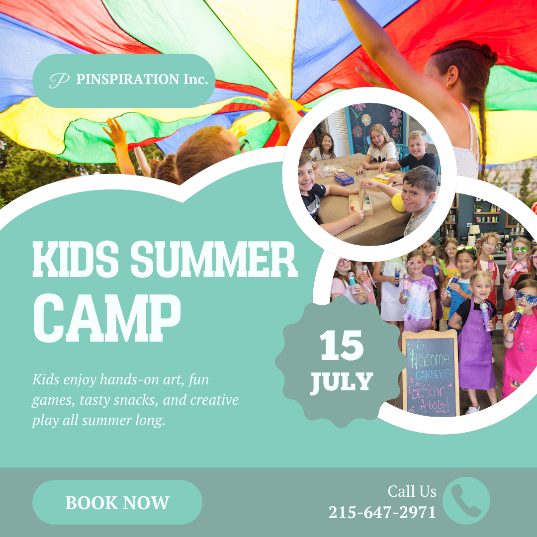 Pinspiration Bucks Mont Facebook ad: Creative Summer Camp for Kids