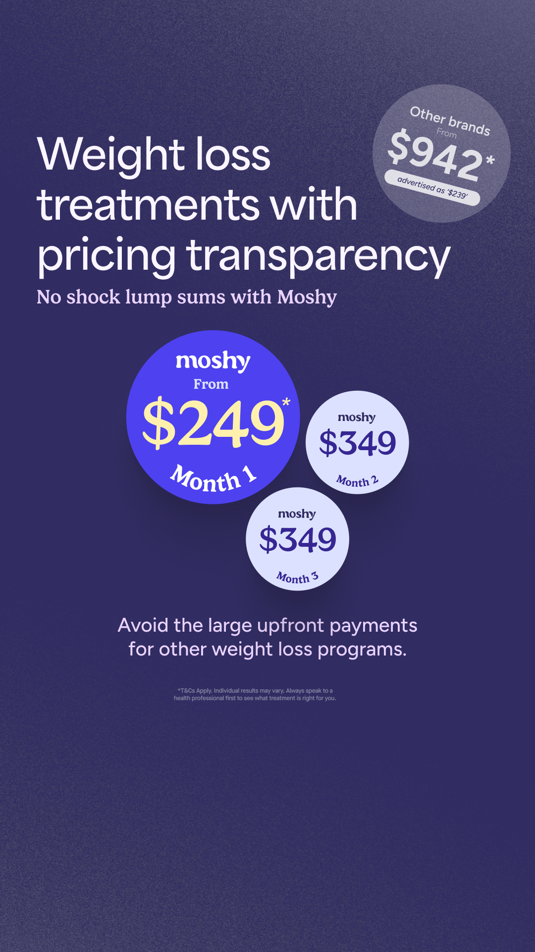 Moshy Facebook ad