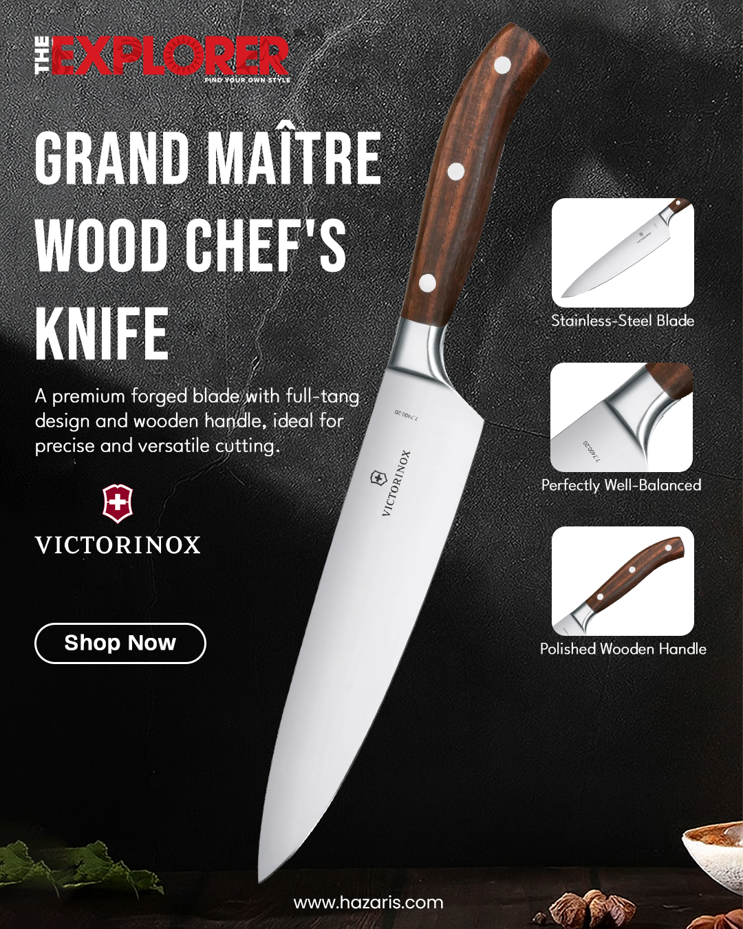 TheExplorerpk Facebook ad: Sharp Tools, Better Meals