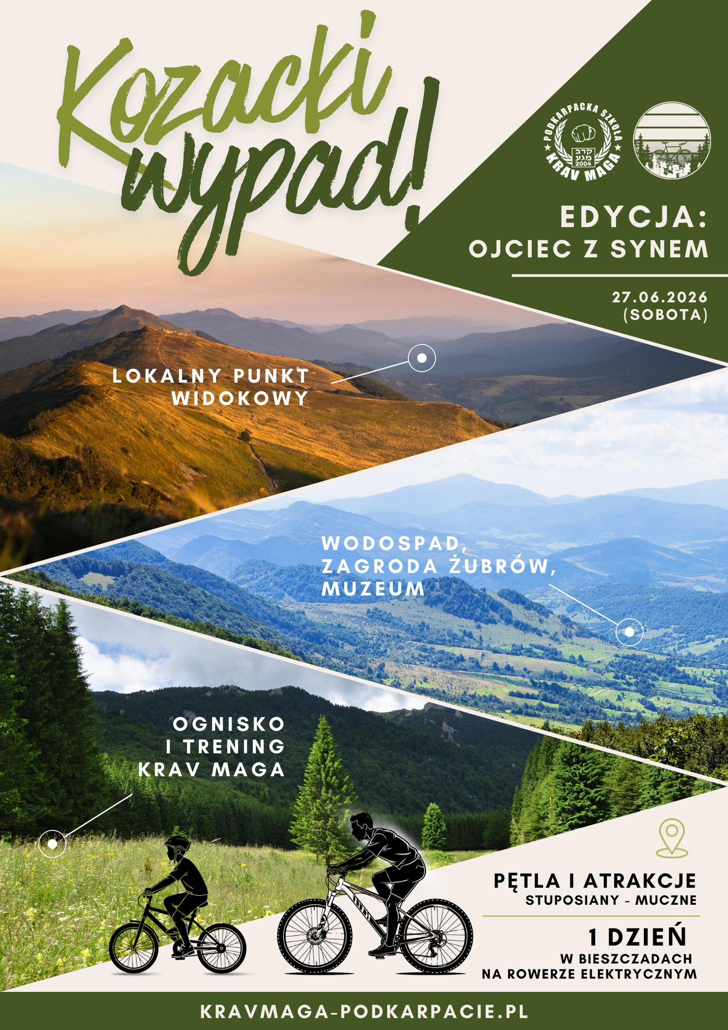 Podkarpacka Szkoła Krav Maga Facebook ad: Kozacki Wypad: Ojciec & Syn | Bieszczady | Na rowerach |…
