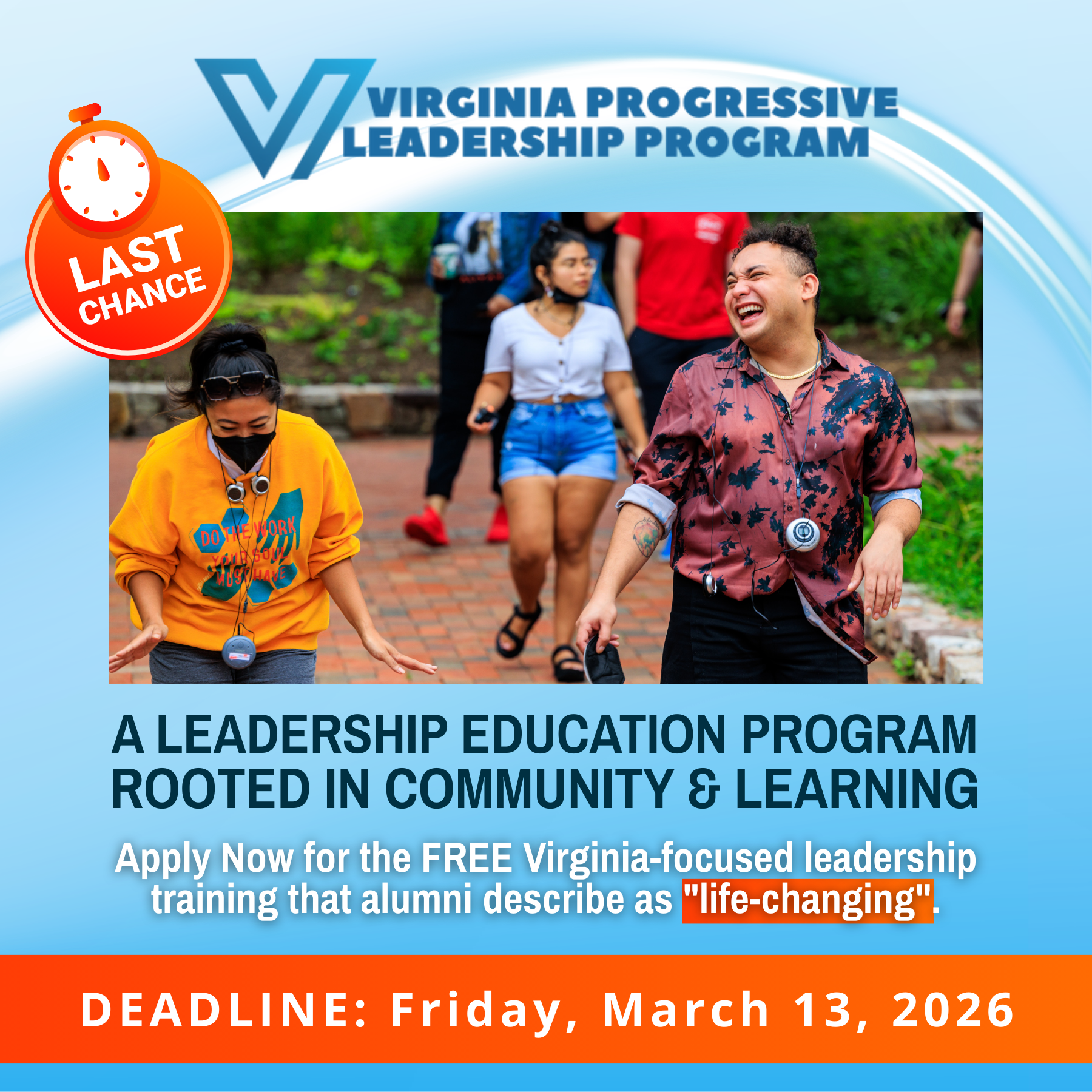 Virginia Civic Engagement Table Facebook ad: Where leadership evolves.