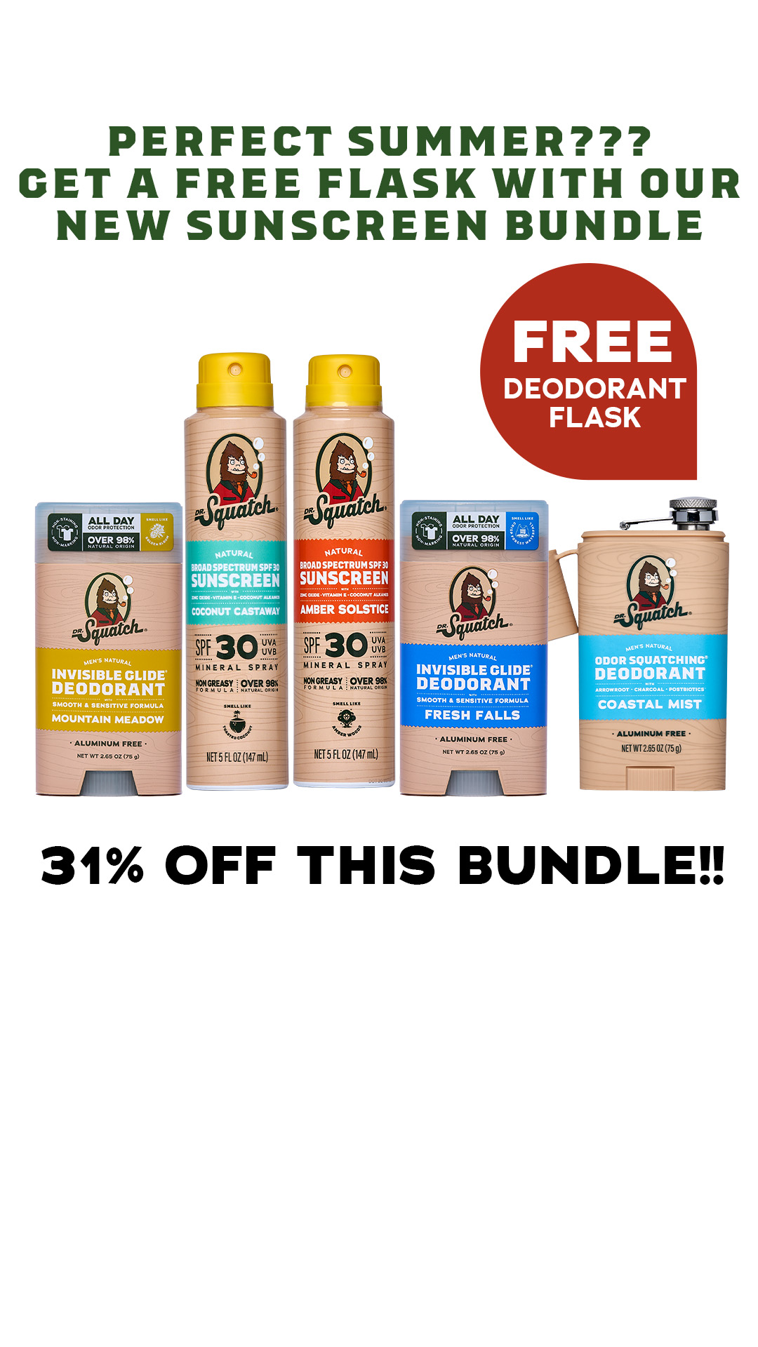 Dr. Squatch Facebook ad