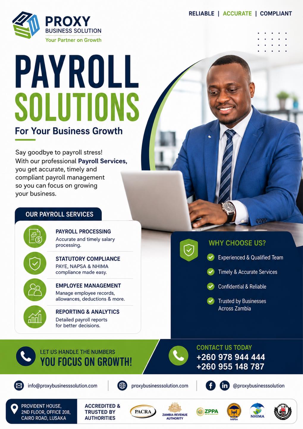 Proxy Business Solution Limited Facebook ad: Do not stress about your payroll allow us…