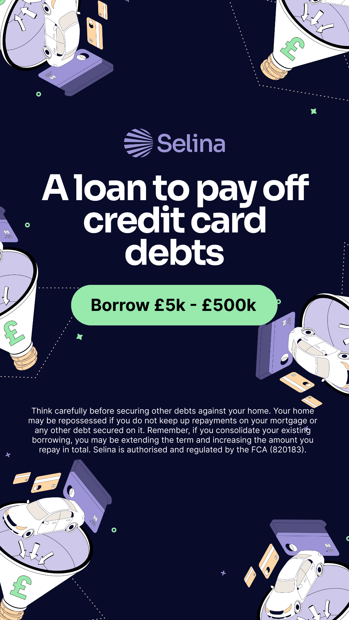 Selina Finance Facebook ad from May 27, 2026