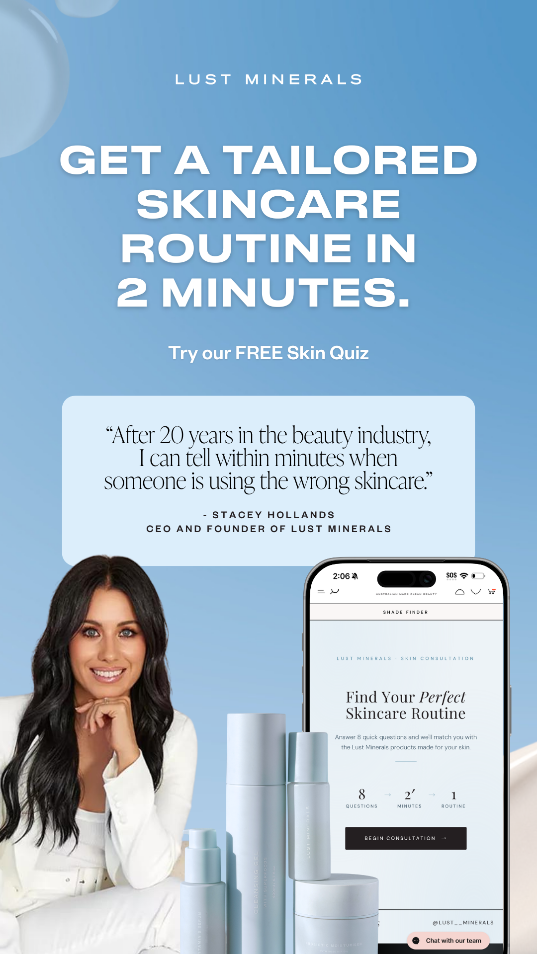 Lust Minerals Facebook ad